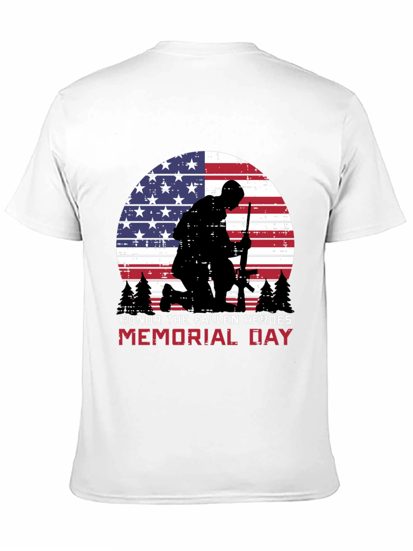 Memorial Day Honor Fallen Heroes Graphic Tee