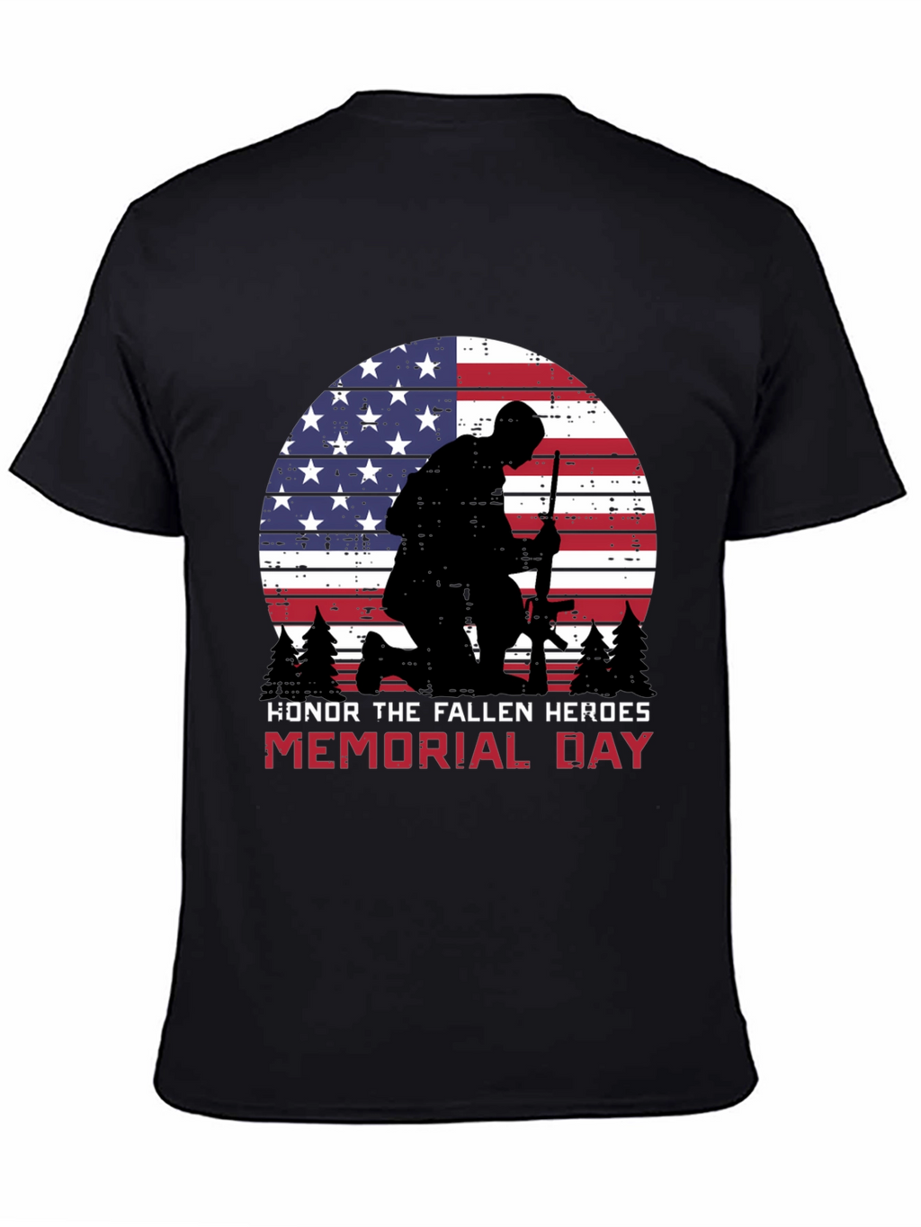 Memorial Day Honor Fallen Heroes Graphic Tee