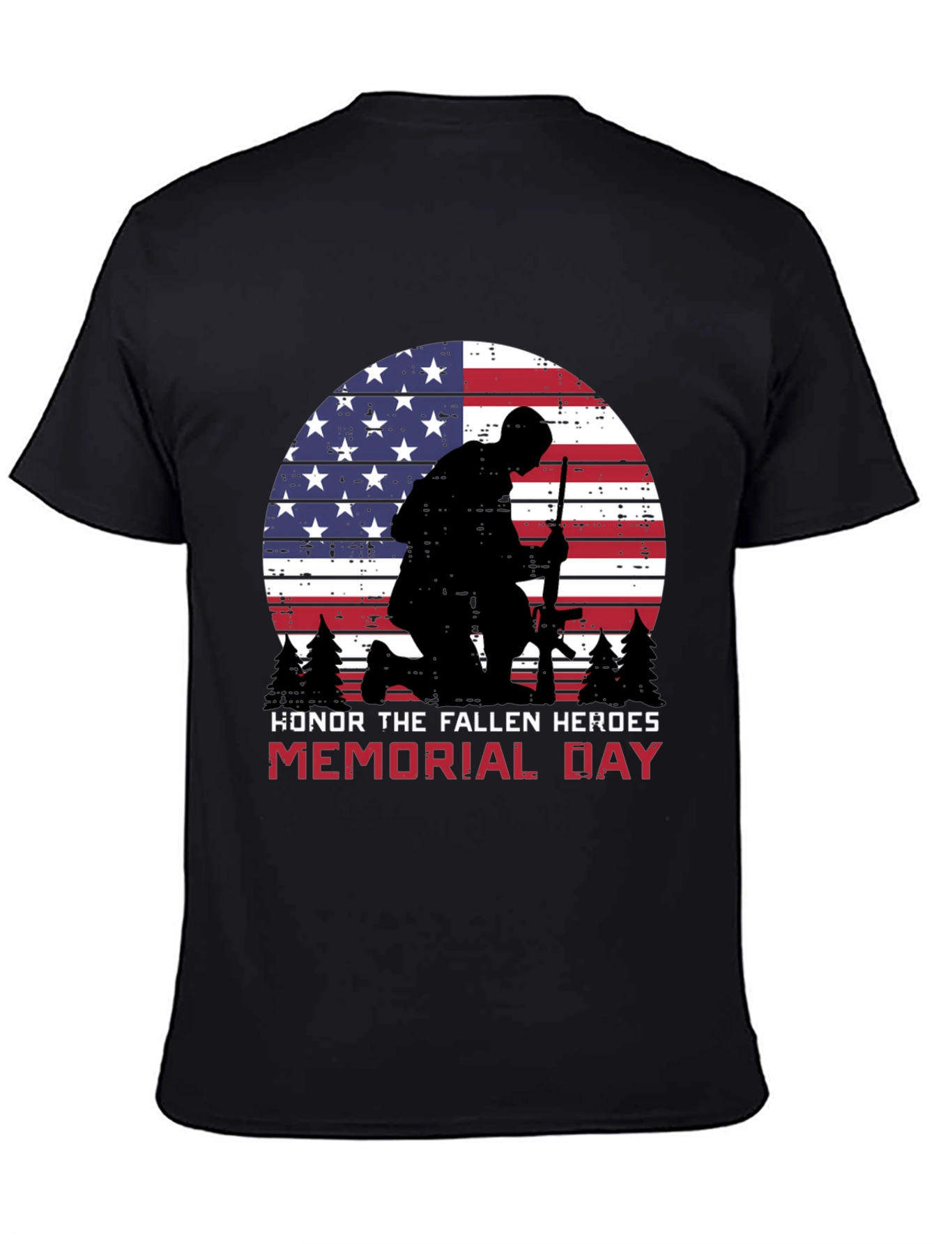 Memorial Day Honor Fallen Heroes Graphic Tee