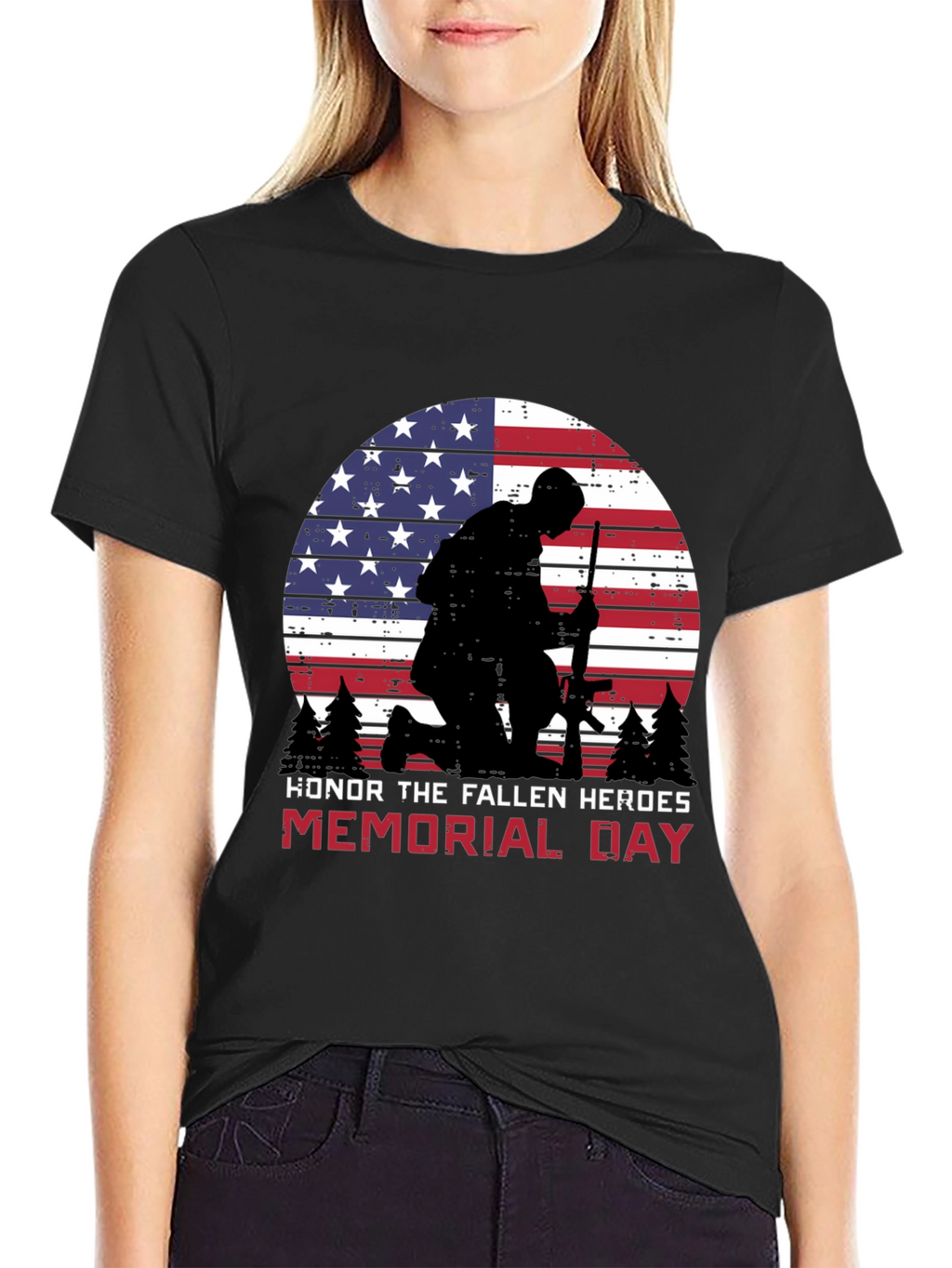 Memorial Day Honor Fallen Heroes Graphic Tee