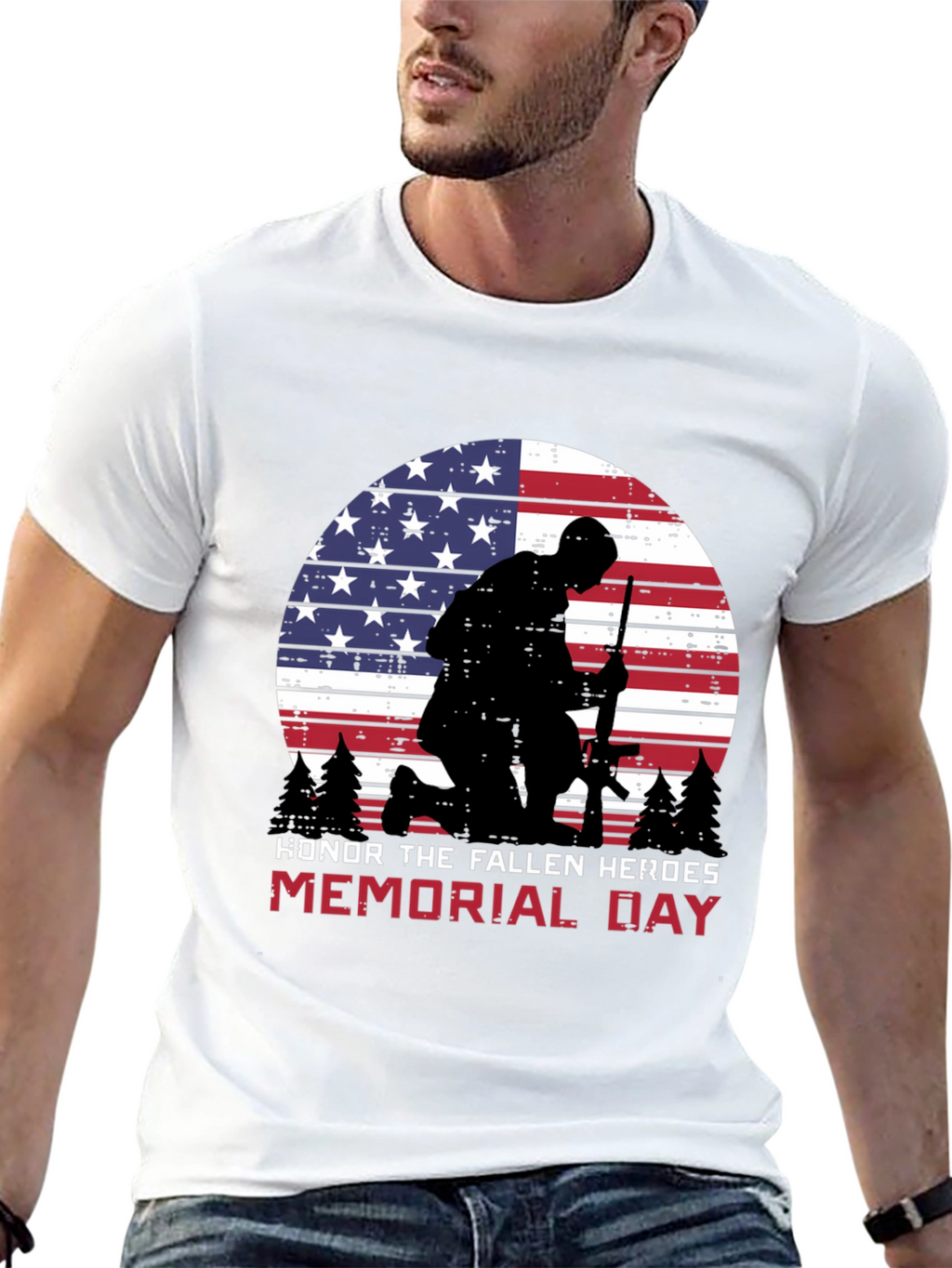 Memorial Day Honor Fallen Heroes Graphic Tee