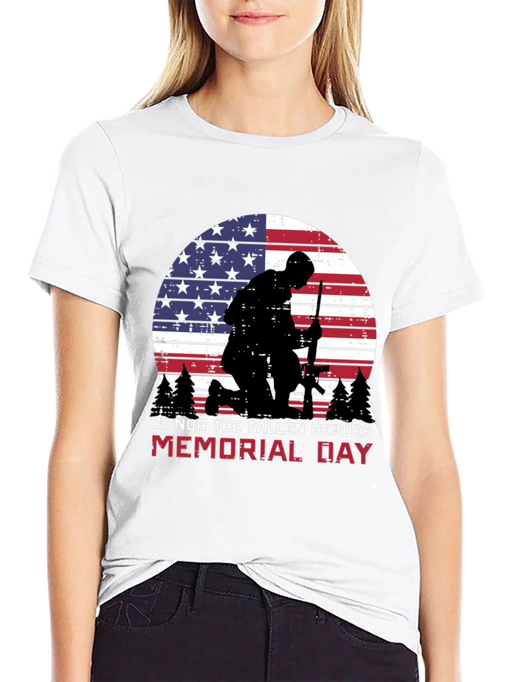 Memorial Day Honor Fallen Heroes Graphic Tee