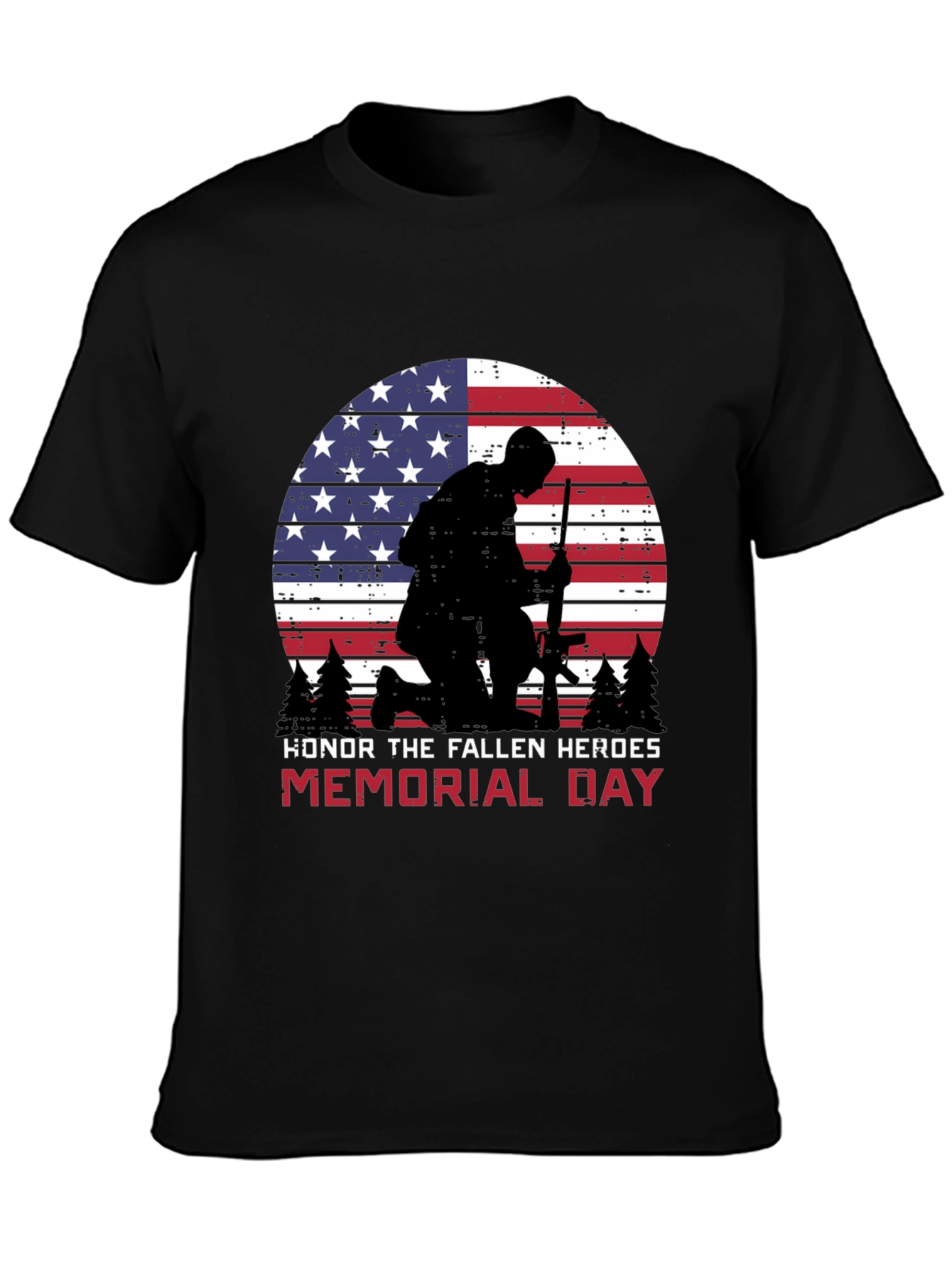 Memorial Day Honor Fallen Heroes Graphic Tee