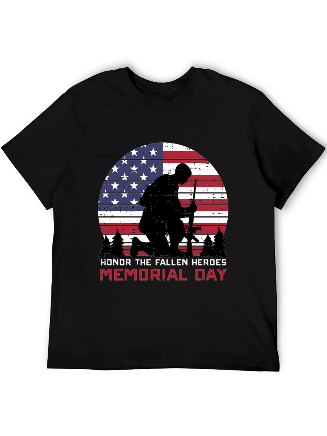 Memorial Day Honor Fallen Heroes Graphic Tee