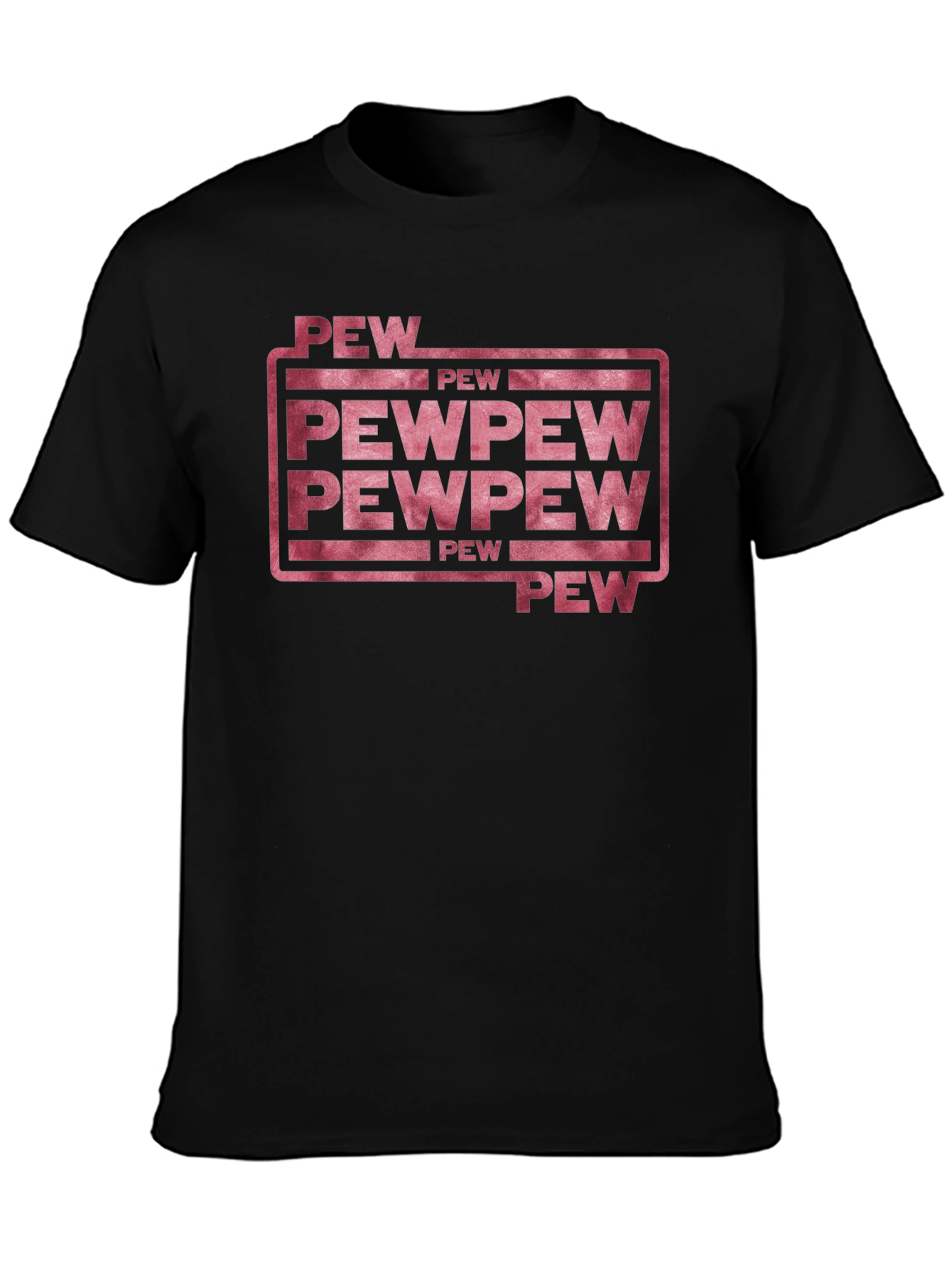 Pew Pew Funny Graphic T-Shirt
