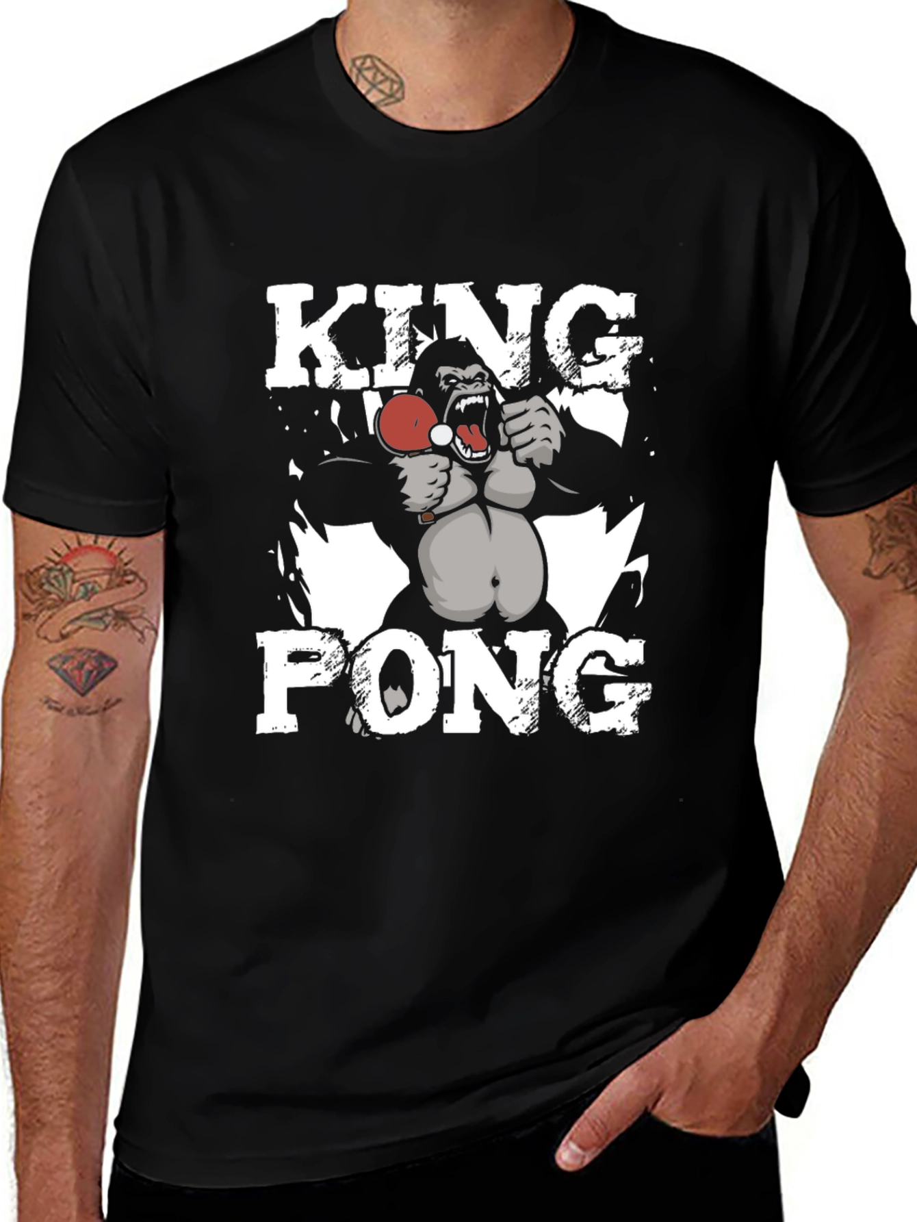 King Pong Gorilla Graphic T-Shirt