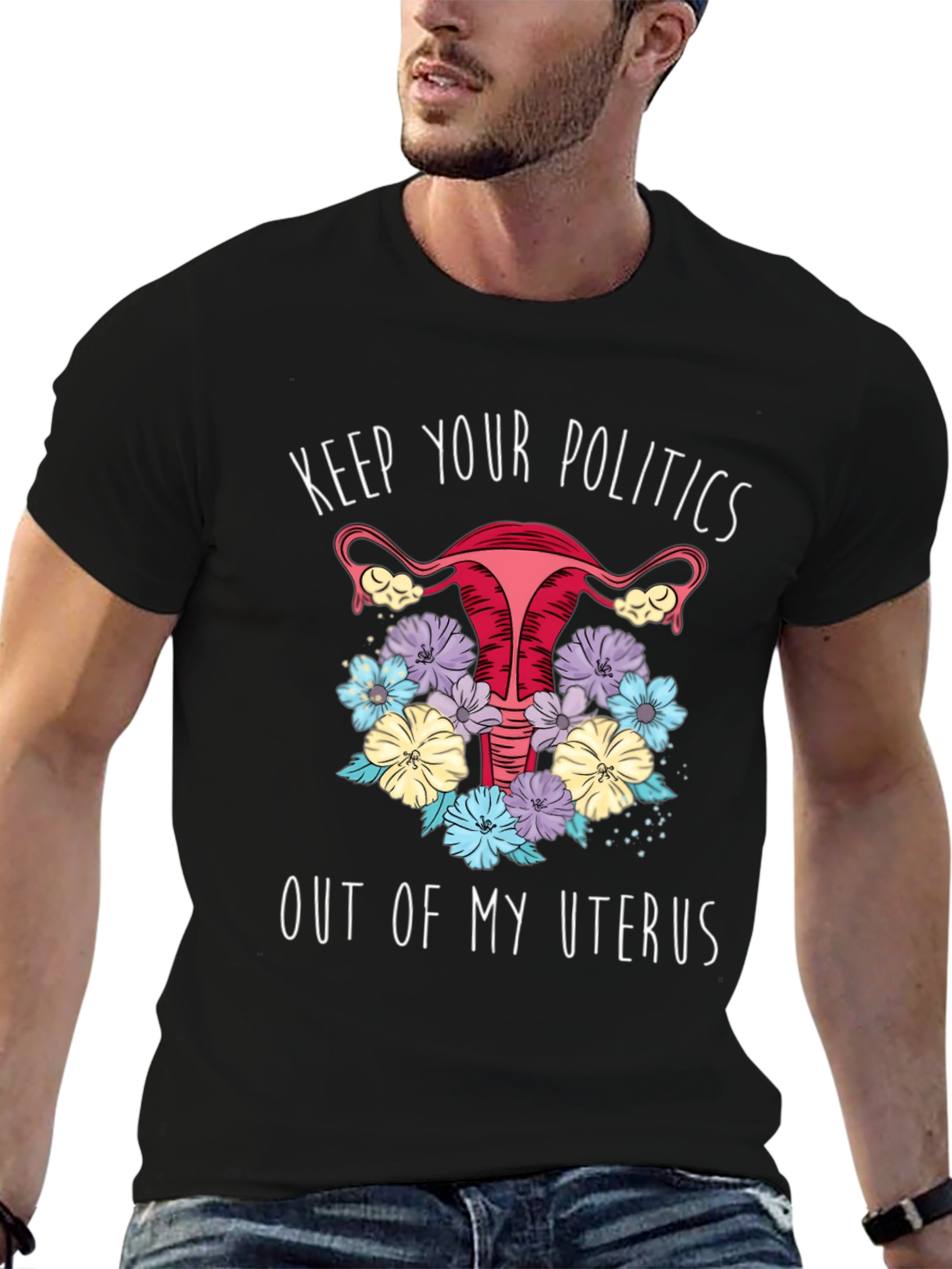 Feminist Uterus Graphic T-Shirt