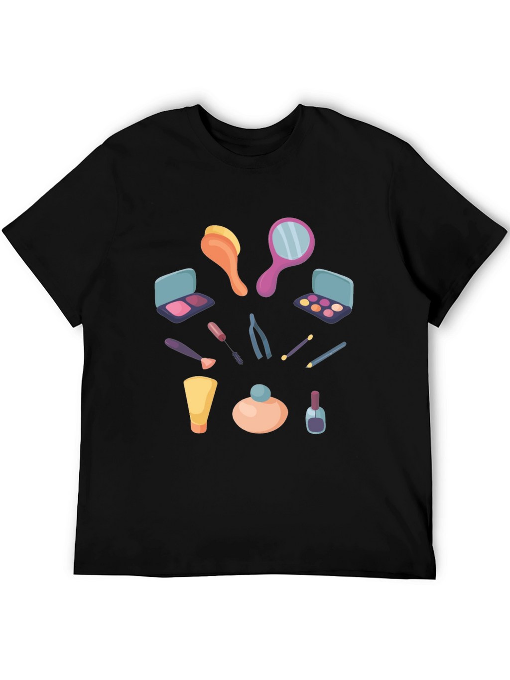 Makeup Graphic T-Shirt - Stylish Casual Tee