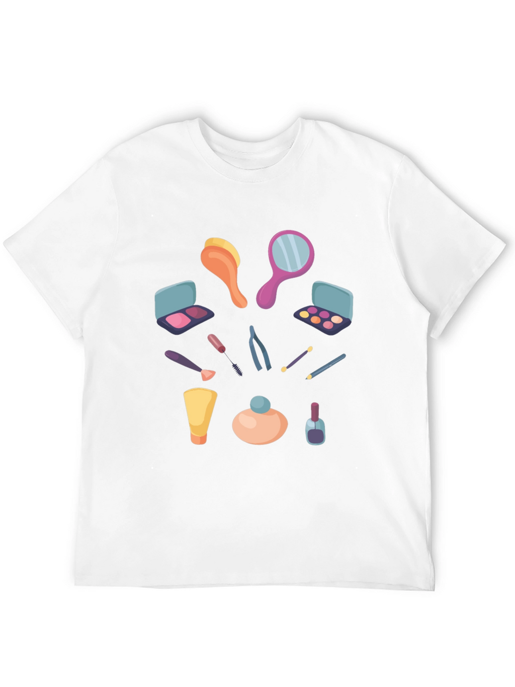 Makeup Graphic T-Shirt - Stylish Casual Tee