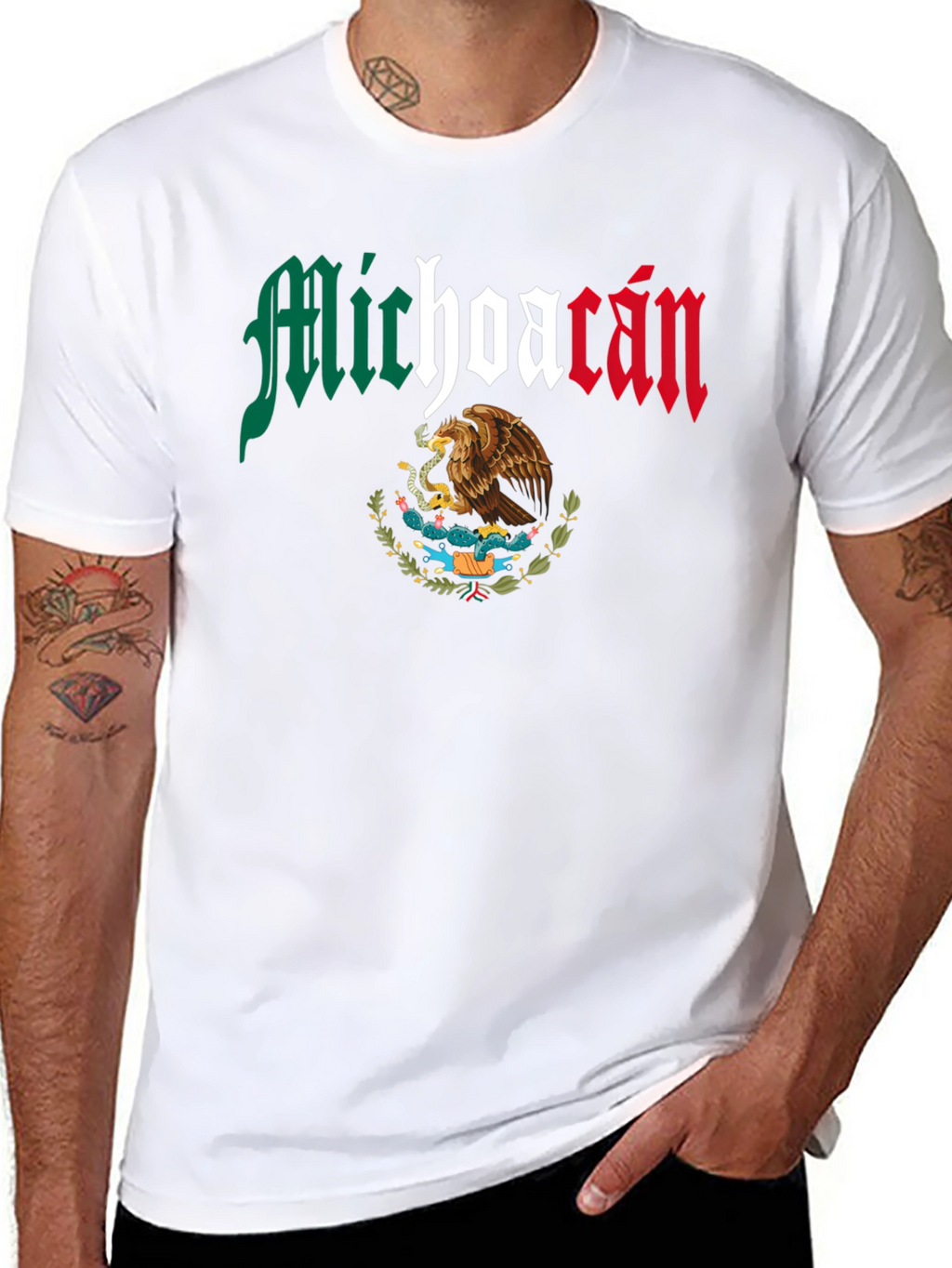 Michoacan Mexico Eagle Graphic T-Shirt