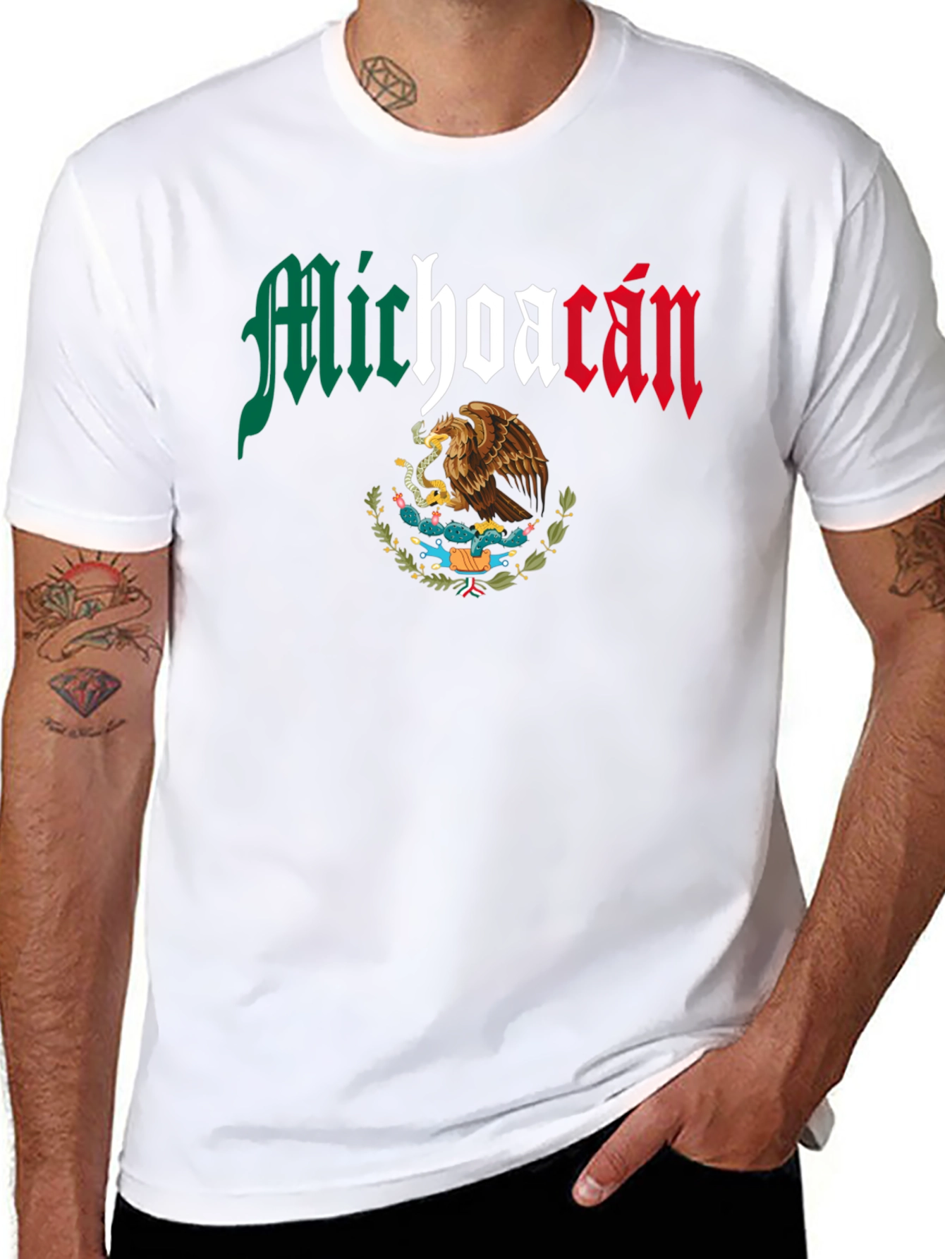 Michoacan Mexico Eagle Graphic T-Shirt