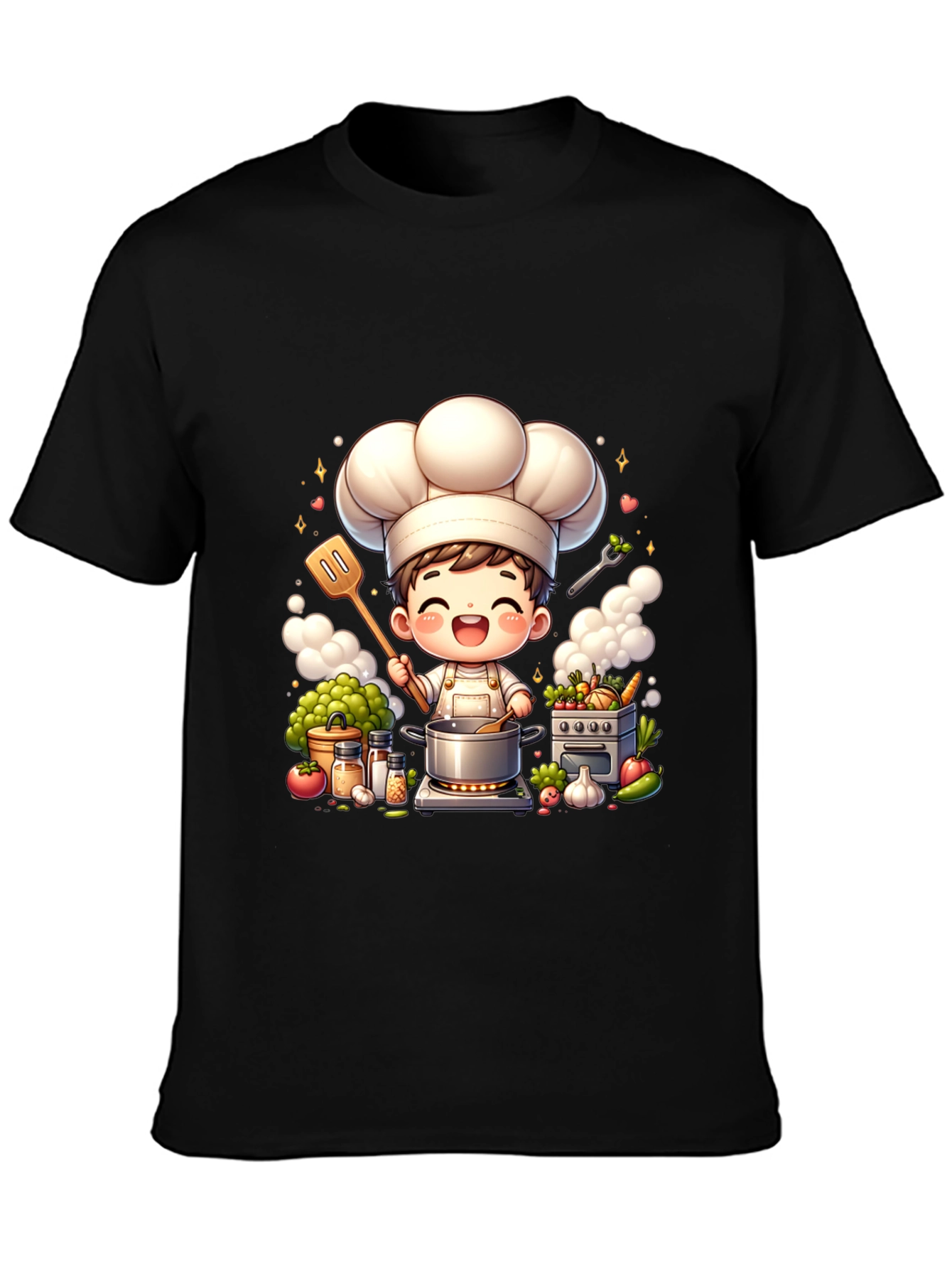 Chef Cartoon Graphic Tee