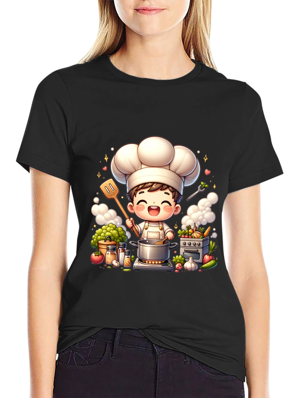 Chef Cartoon Graphic Tee