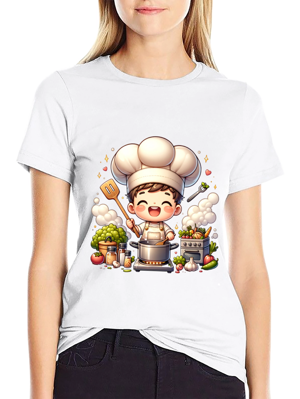 Chef Cartoon Graphic Tee