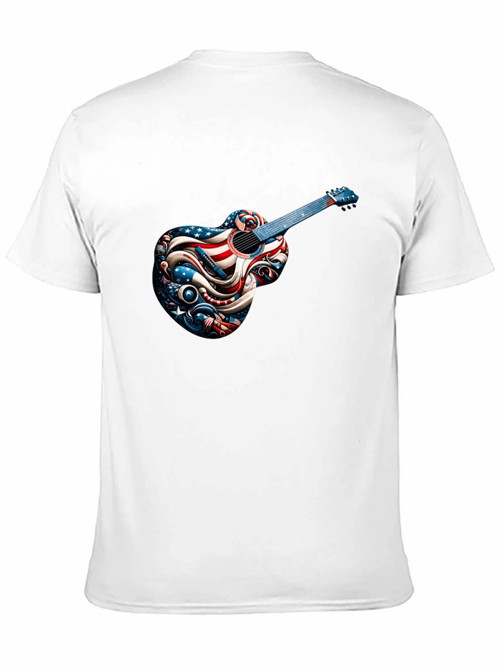 Patriotic Guitar Graphic T-Shirt