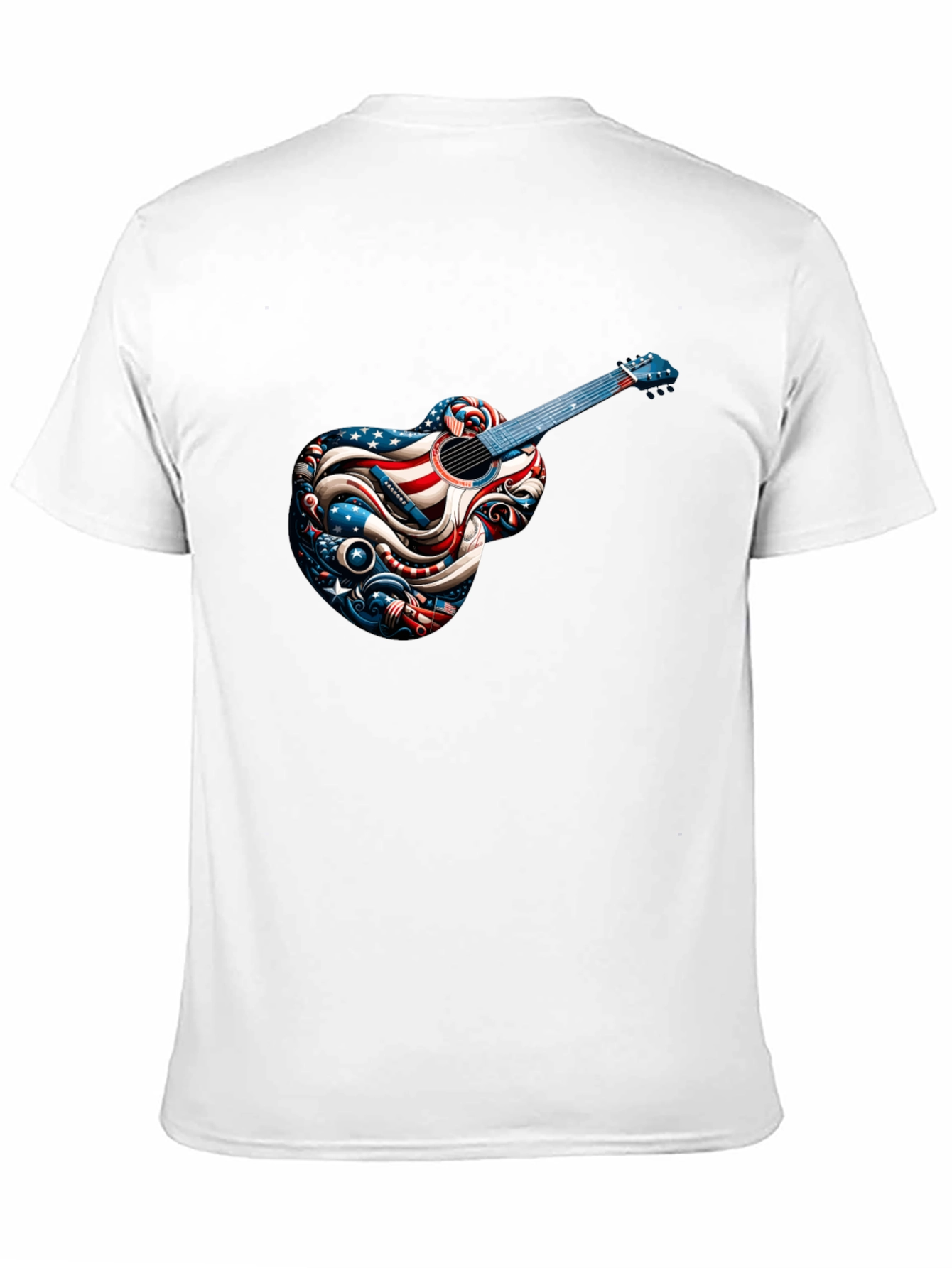 Patriotic Guitar Graphic T-Shirt