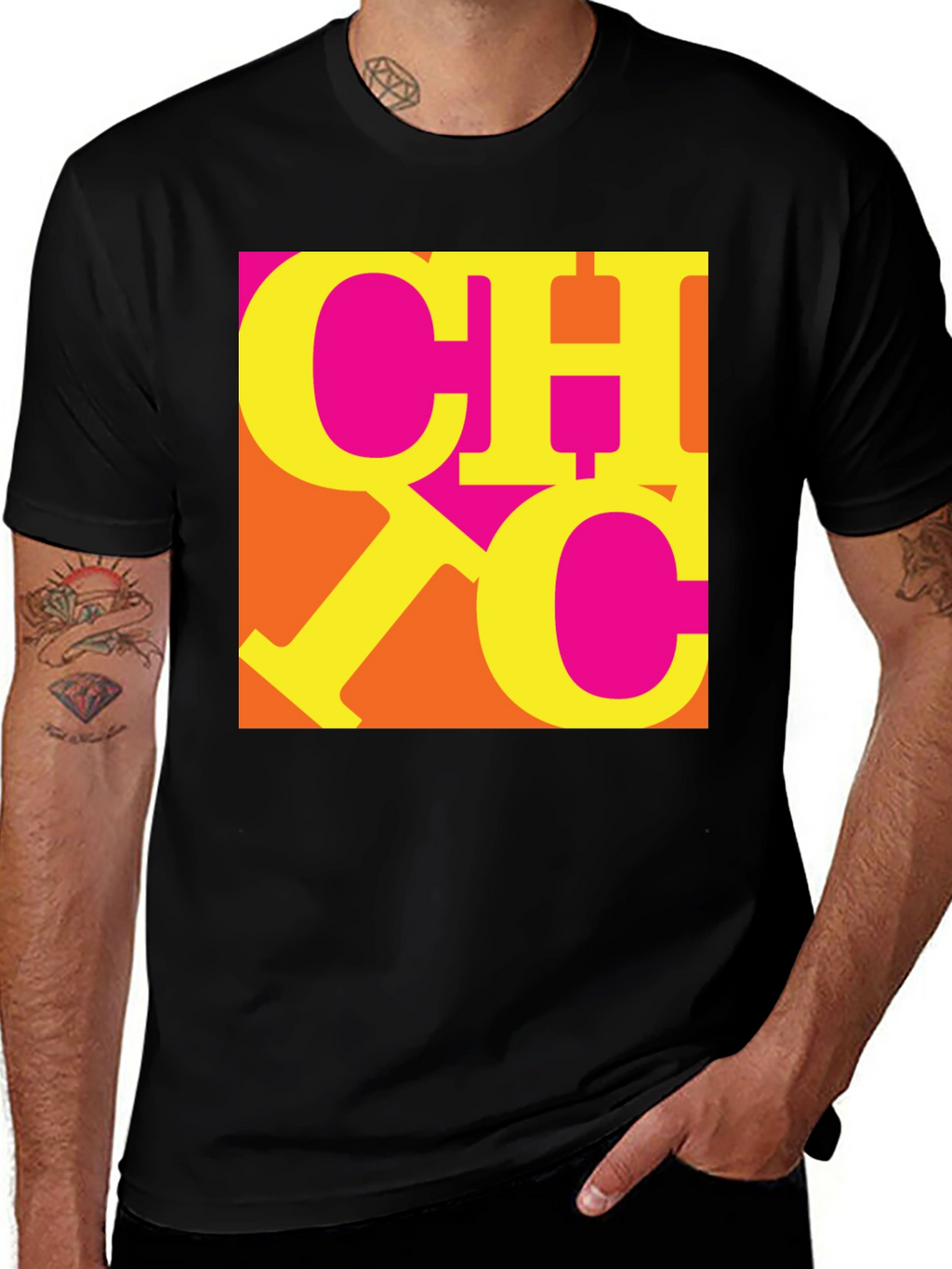 Bold Graphic Tee - CHC Design Black T-Shirt