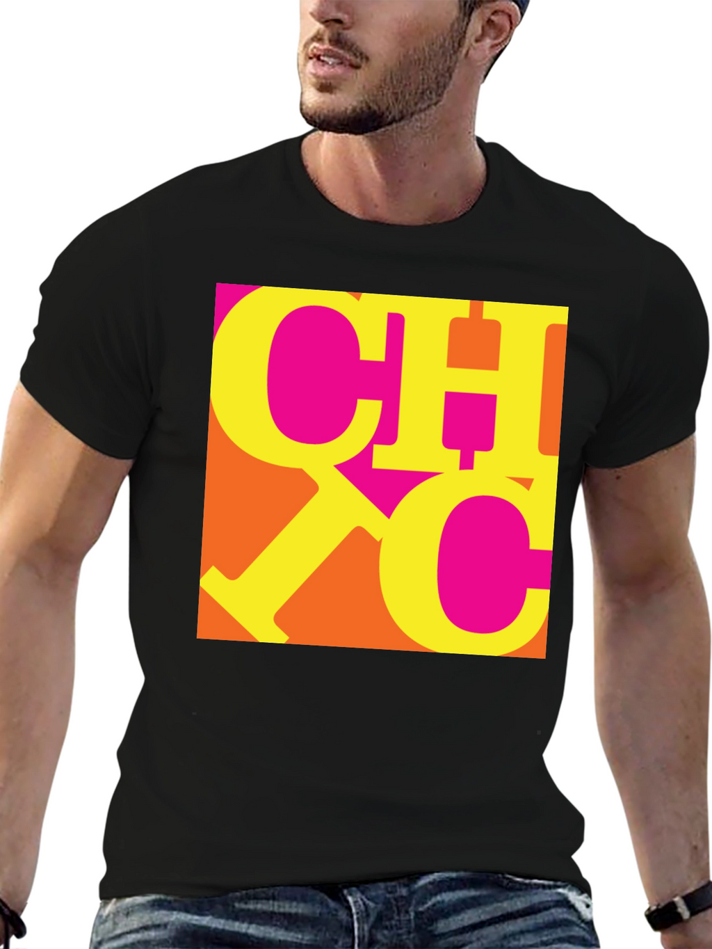 Bold Graphic Tee - CHC Design Black T-Shirt