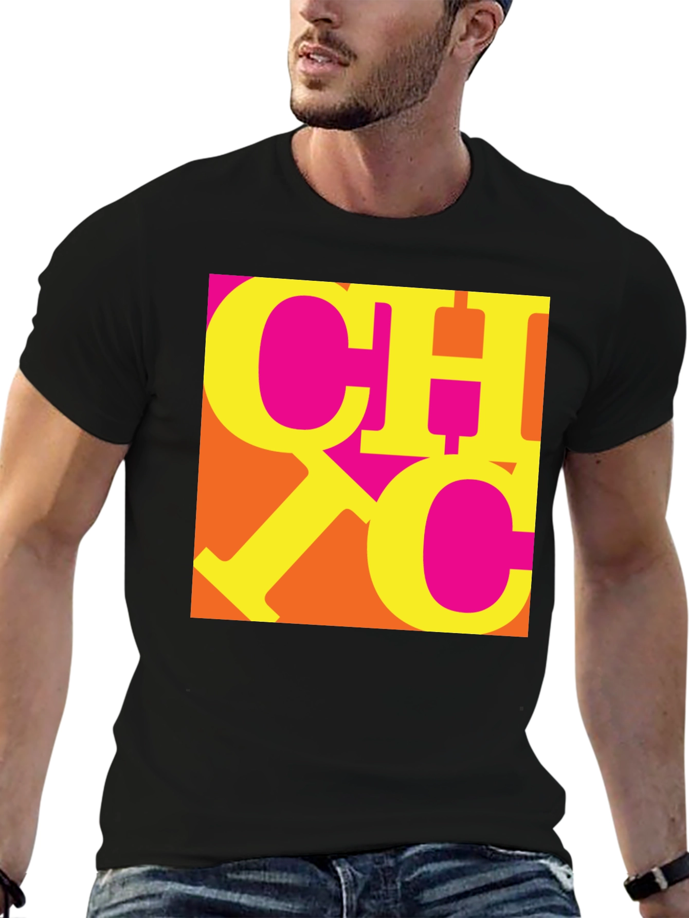 Bold Graphic Tee - CHC Design Black T-Shirt