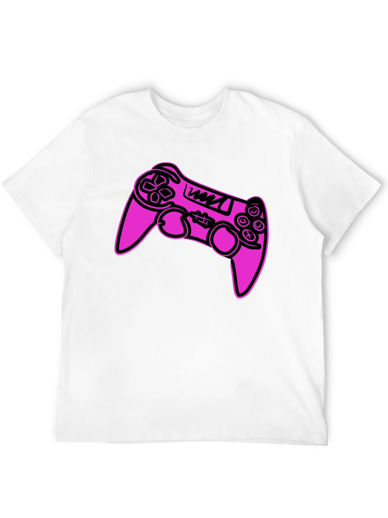 Gamer Controller Graphic Tee - Black Cotton