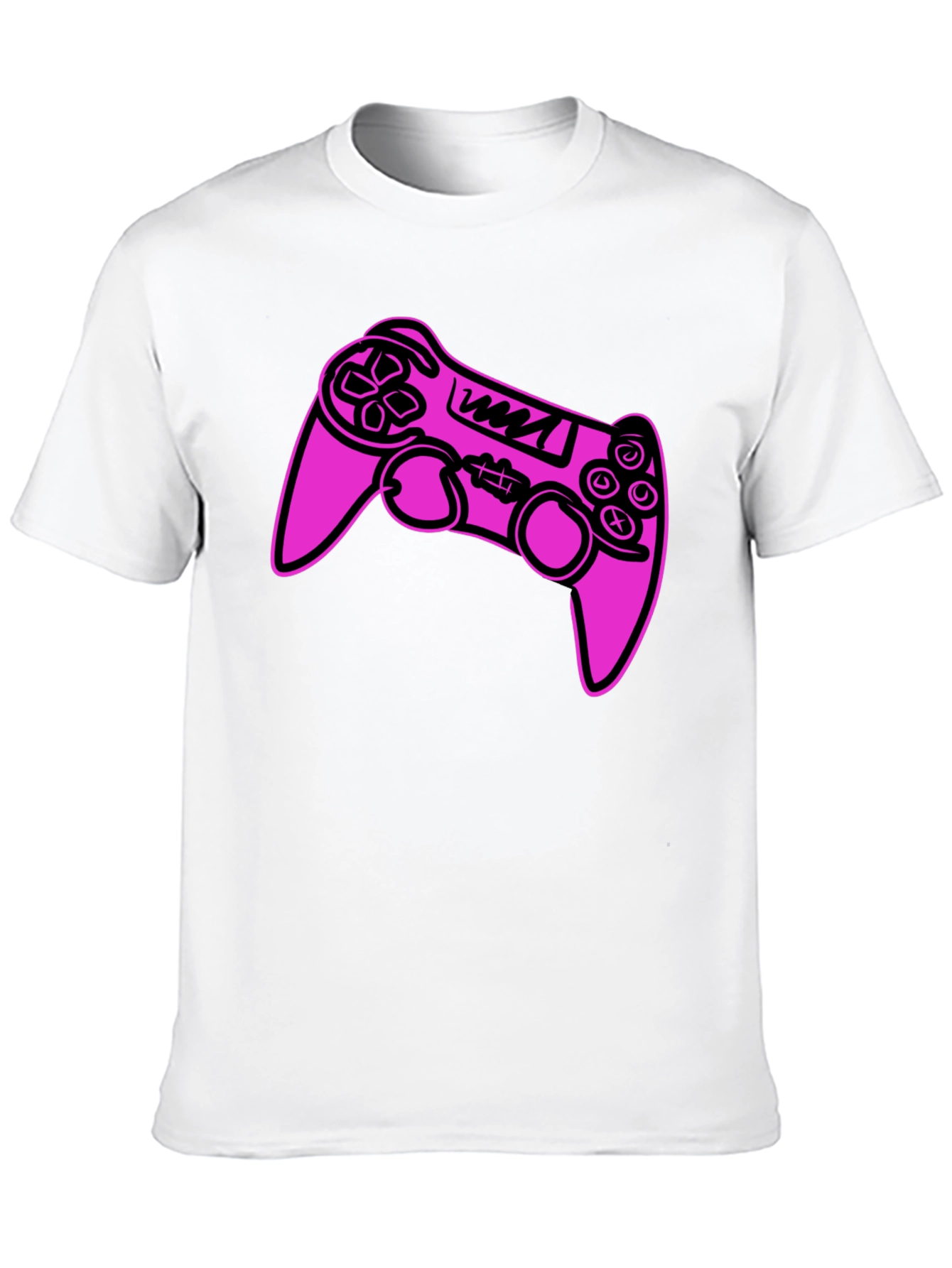 Gamer Controller Graphic Tee - Black Cotton