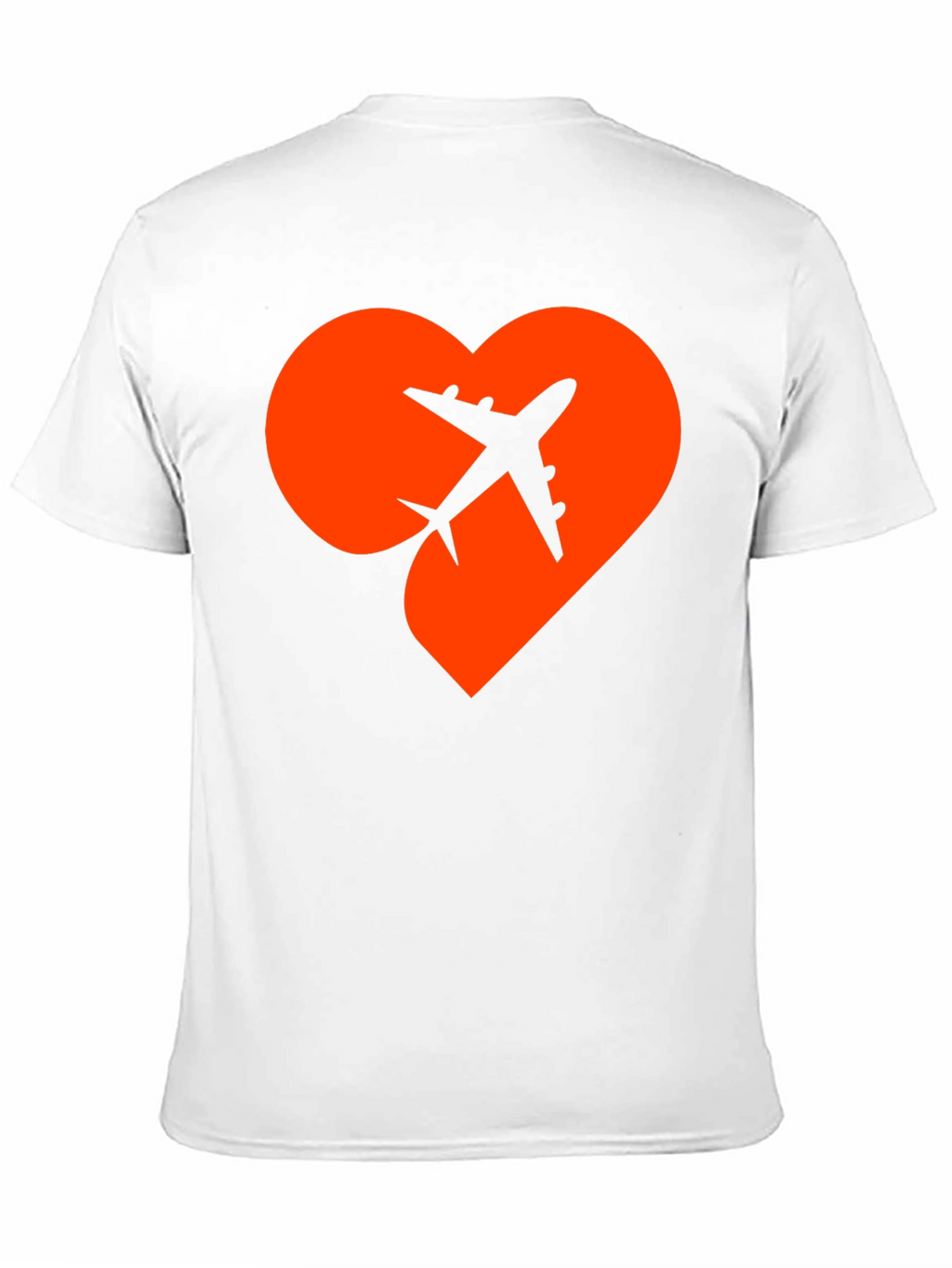 Airplane Heart Graphic Tee - Travel Lover Shirt
