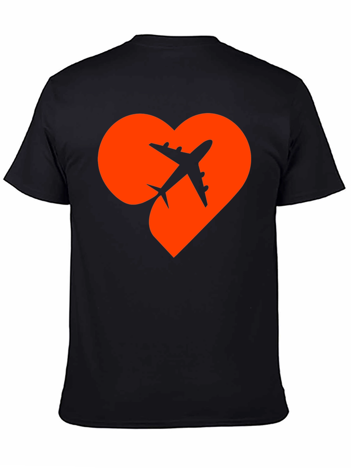 Airplane Heart Graphic Tee - Travel Lover Shirt