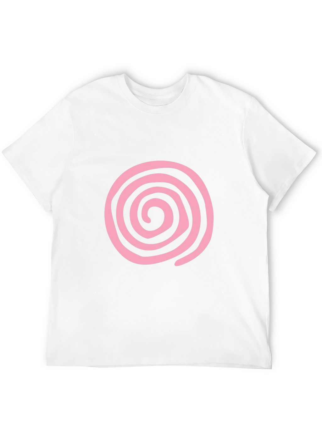 Pink Swirl Graphic Black T-Shirt