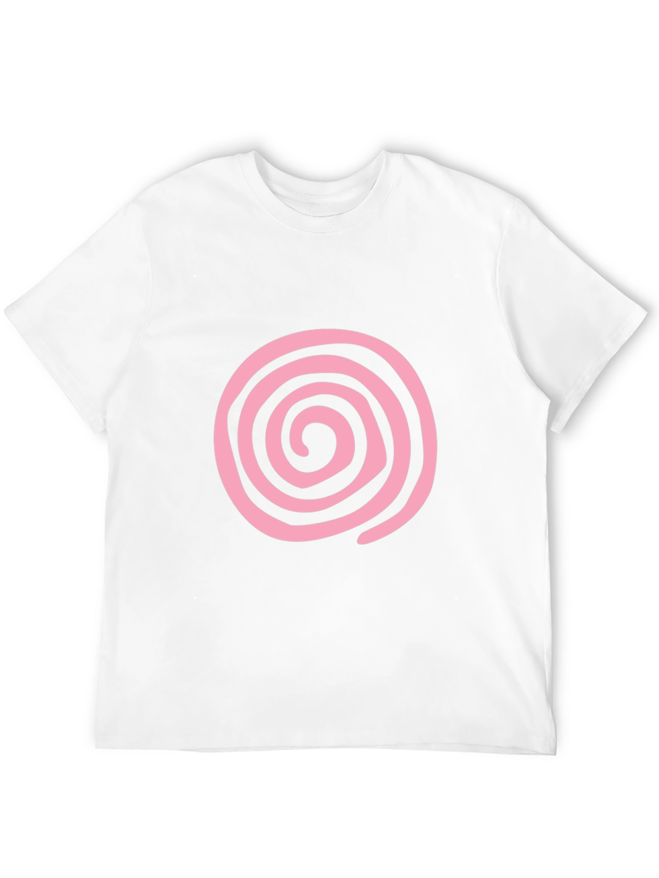 Pink Swirl Graphic Black T-Shirt
