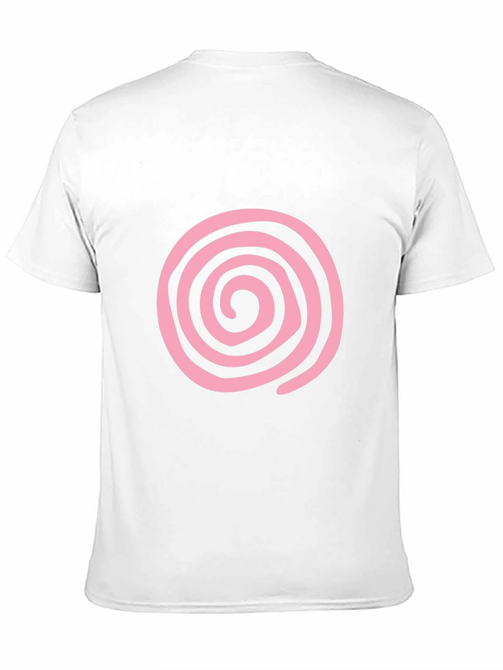 Pink Swirl Graphic Black T-Shirt