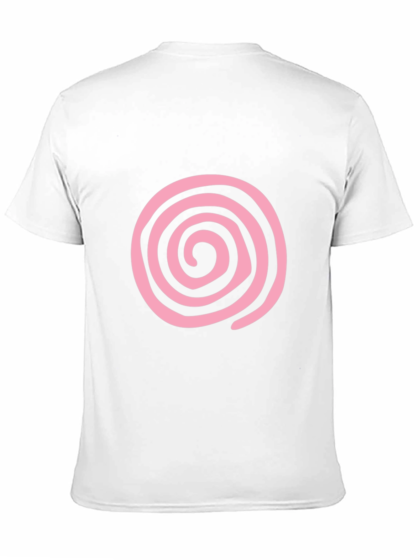 Pink Swirl Graphic Black T-Shirt