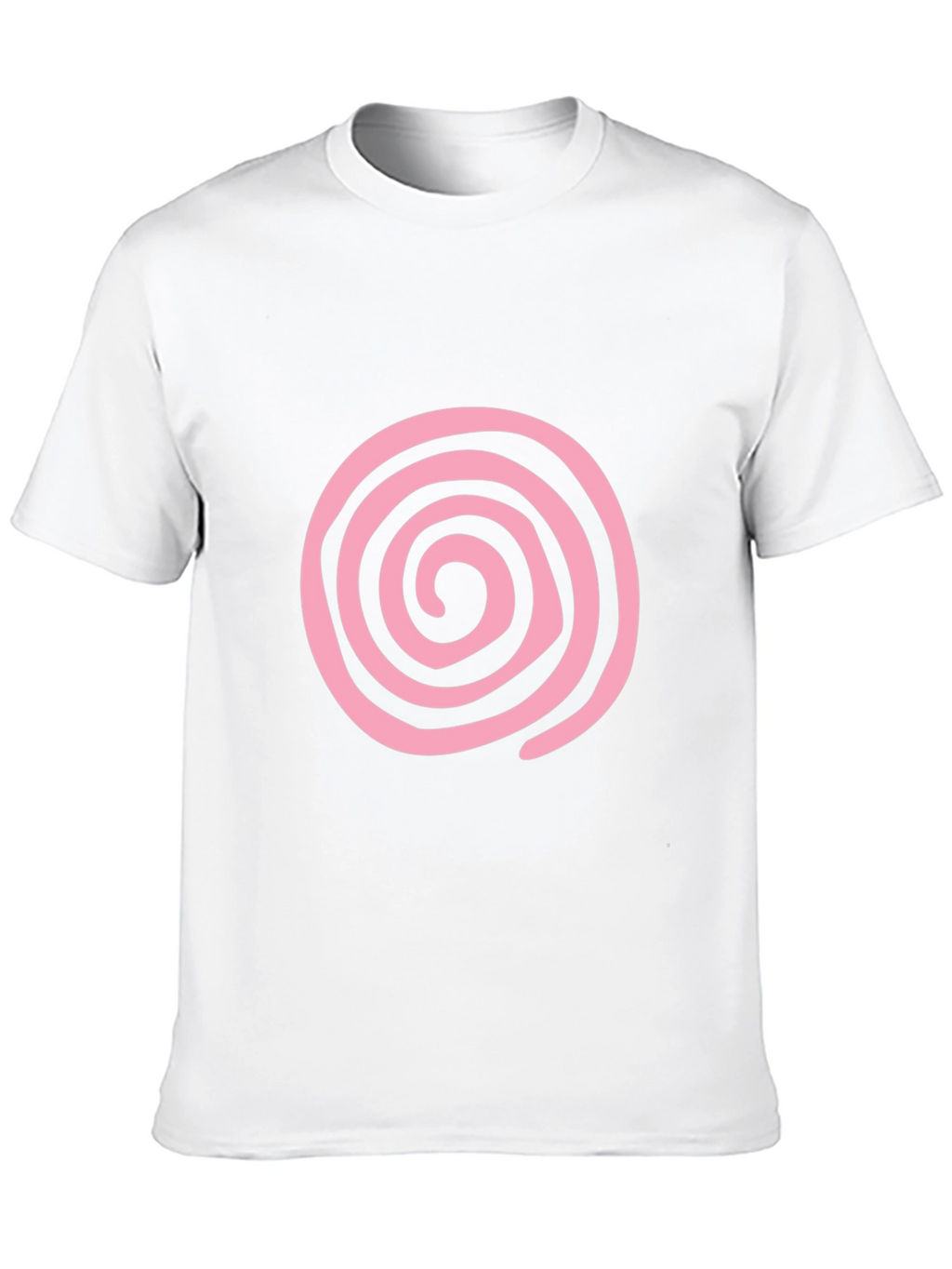 Pink Swirl Graphic Black T-Shirt