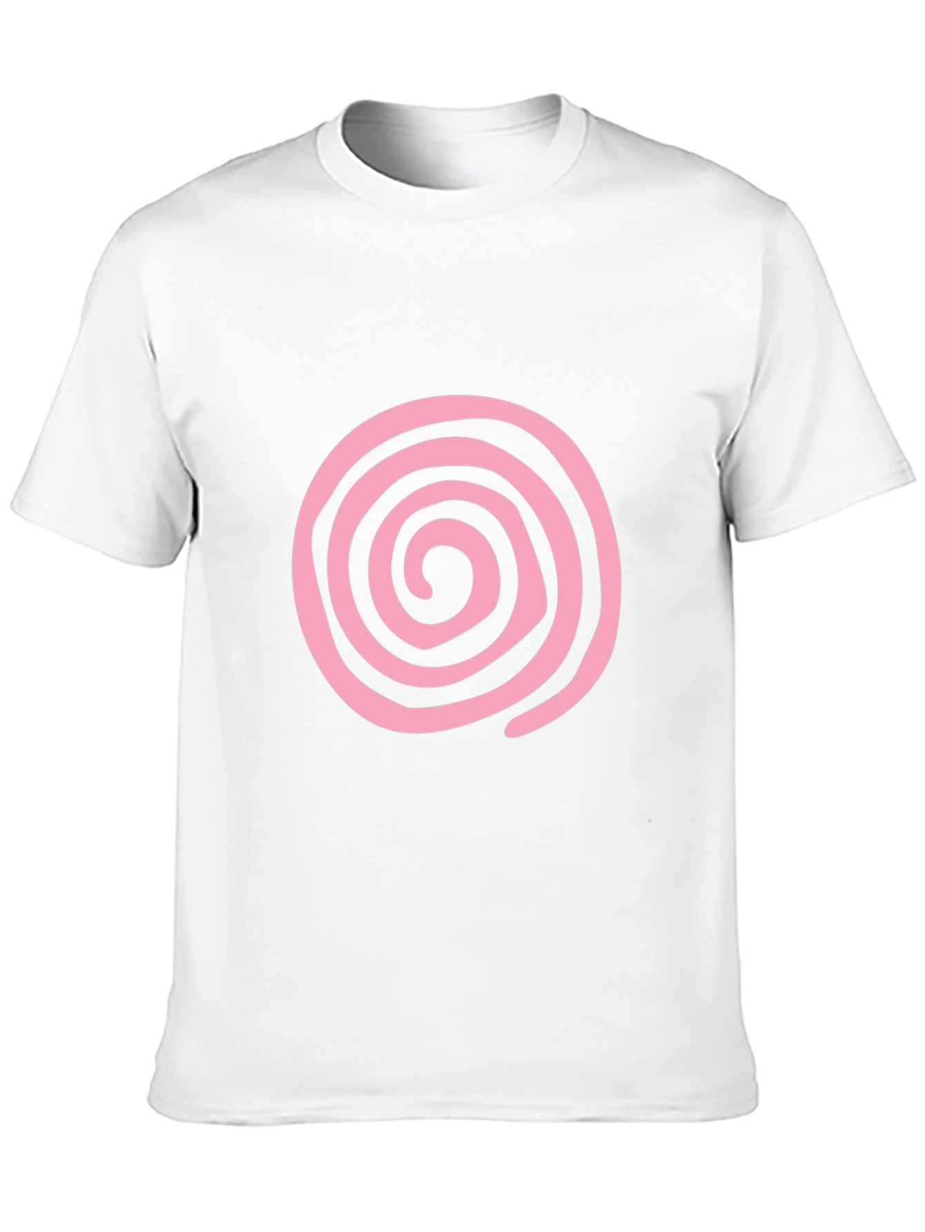 Pink Swirl Graphic Black T-Shirt