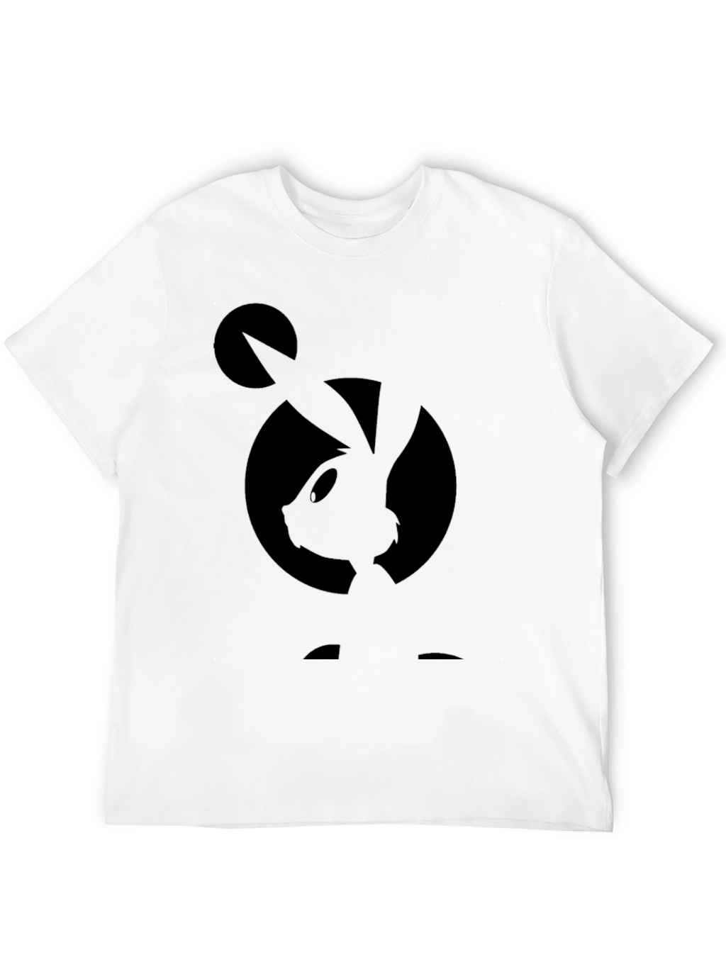 Black Bugs Bunny Silhouette Graphic T-Shirt