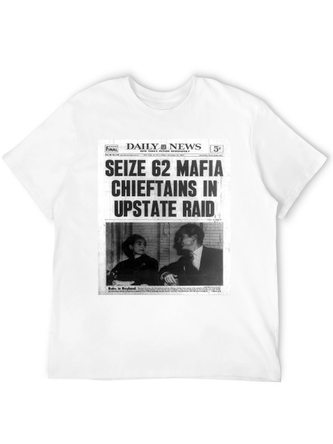 Mafia Chieftains Newspaper T-Shirt