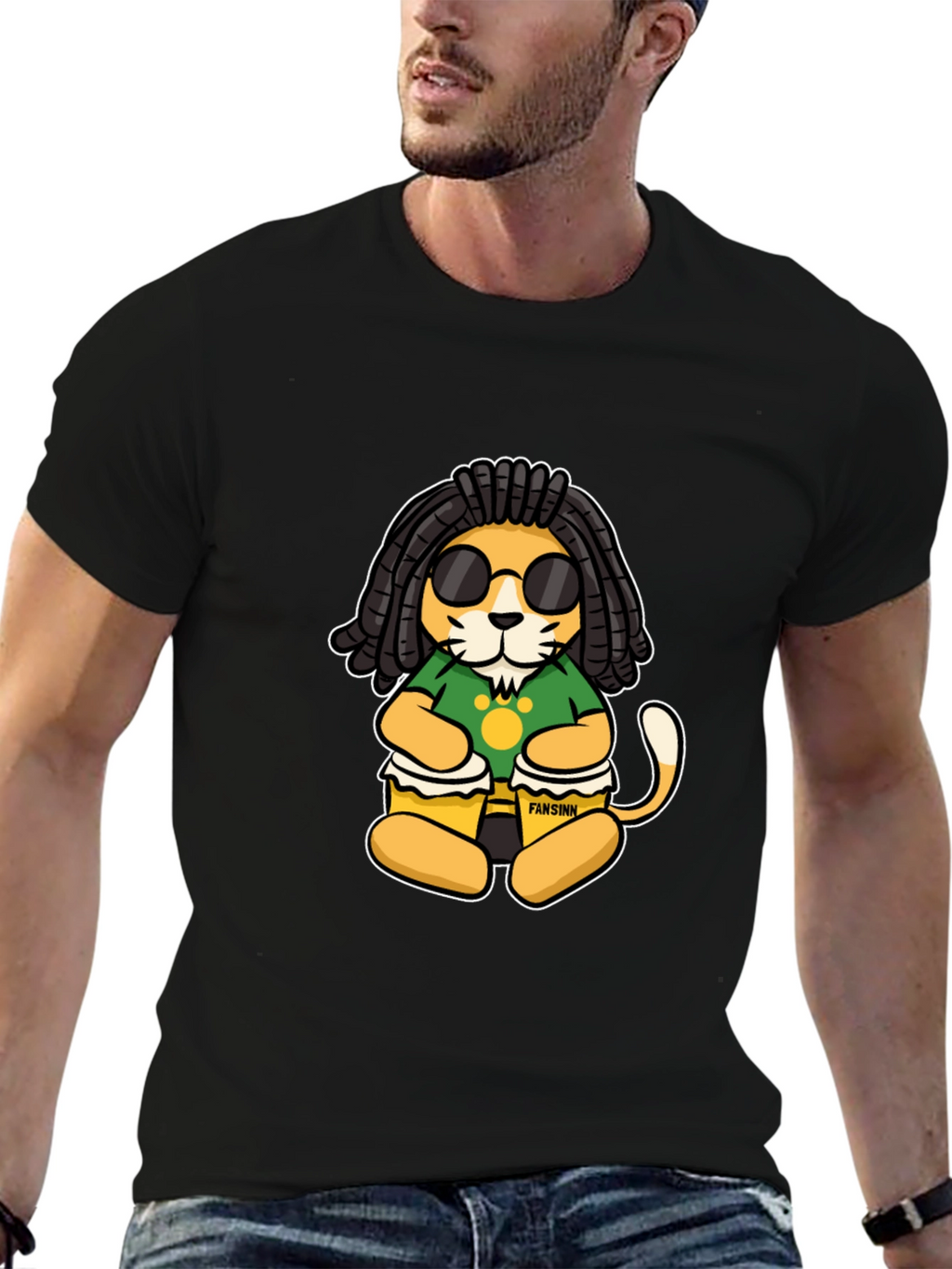 Rasta Lion Graphic T-Shirt - Reggae Vibe