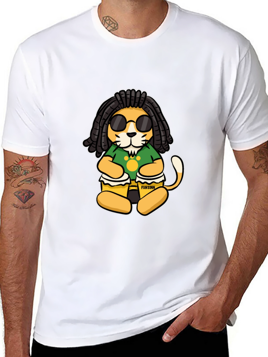 Rasta Lion Graphic T-Shirt - Reggae Vibe