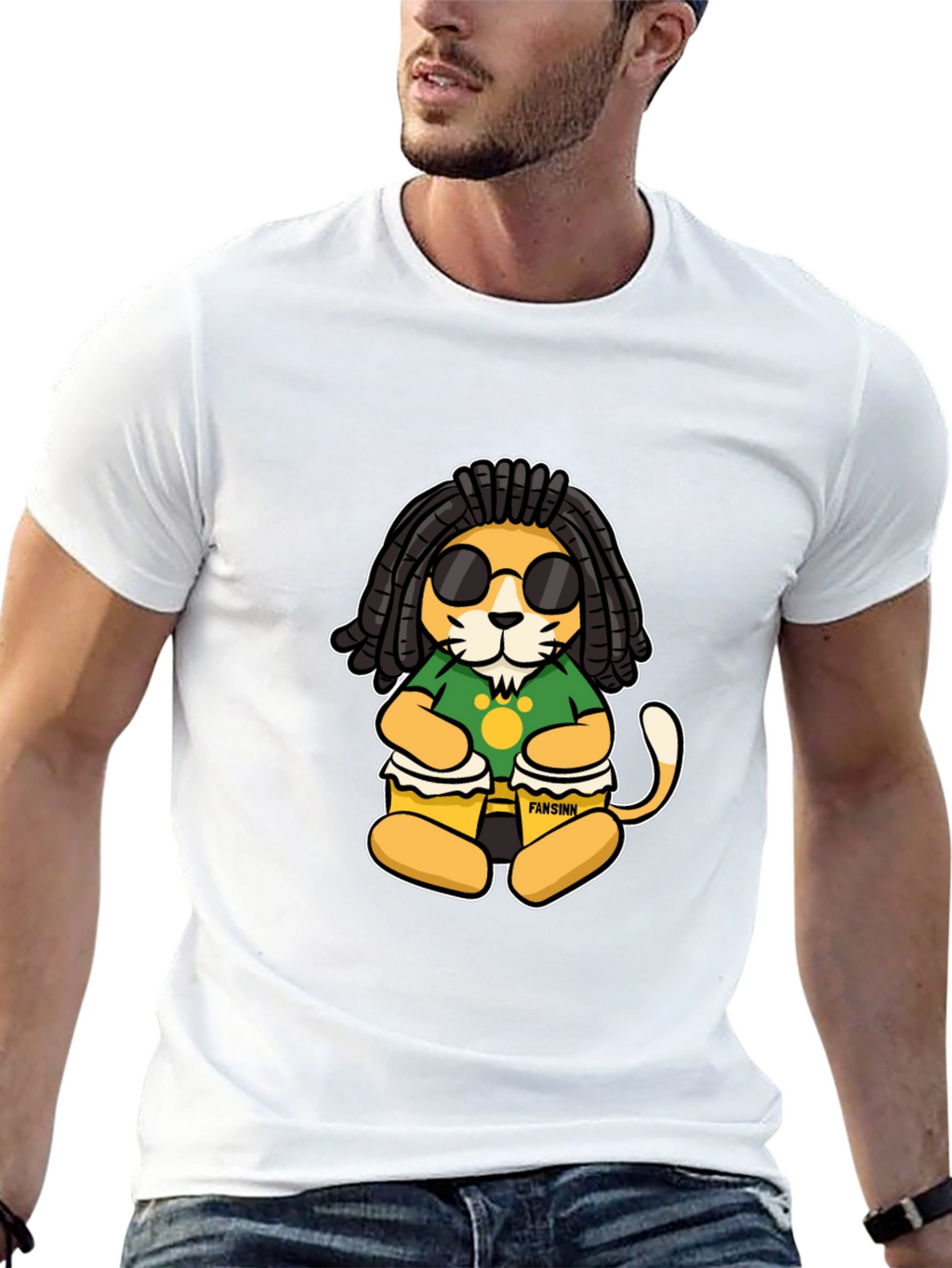 Rasta Lion Graphic T-Shirt - Reggae Vibe