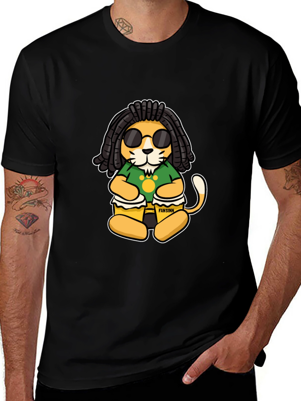 Rasta Lion Graphic T-Shirt - Reggae Vibe