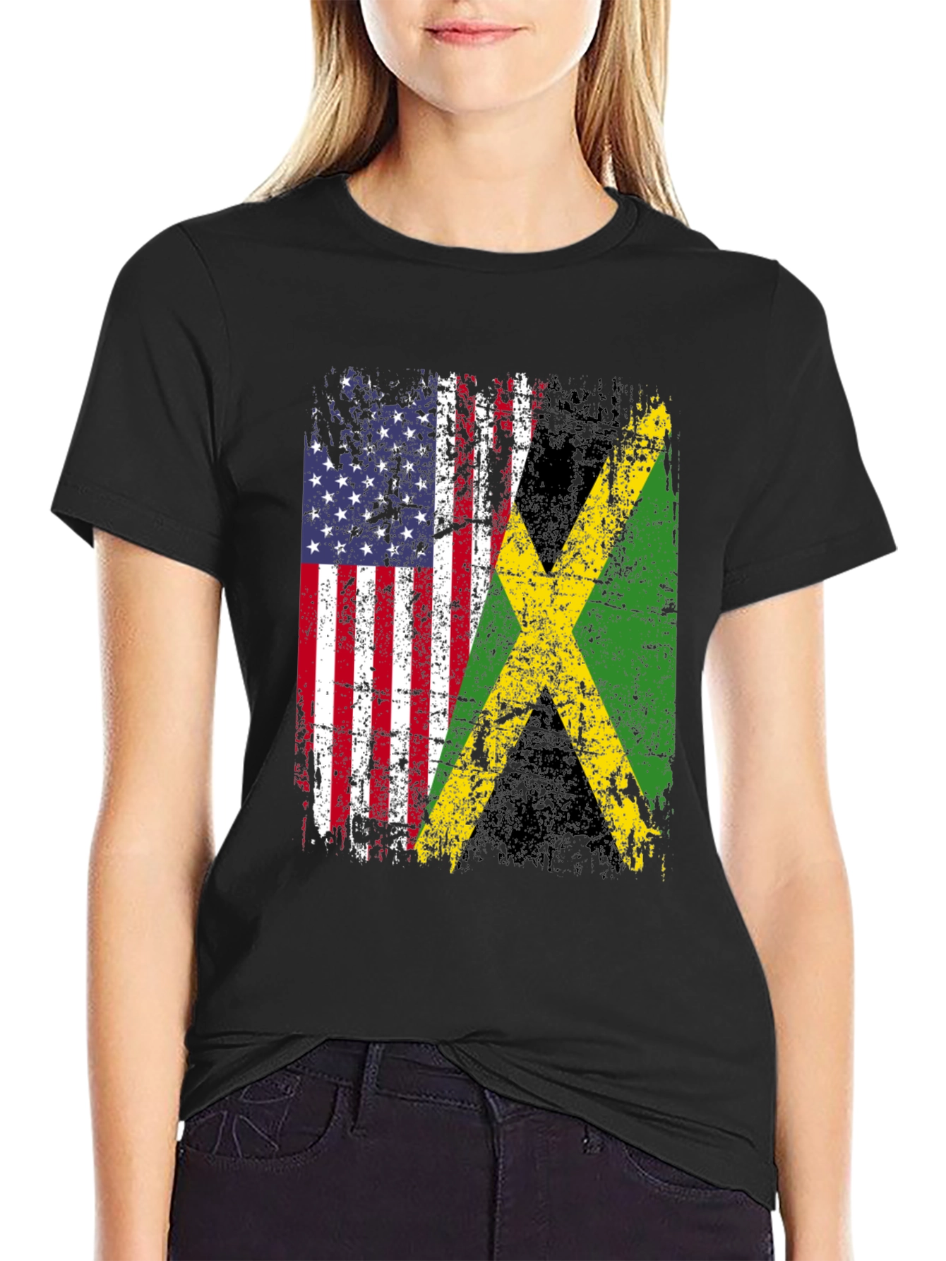 USA Jamaica Flag T-Shirt