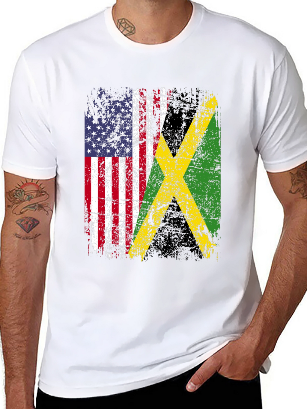 USA Jamaica Flag T-Shirt