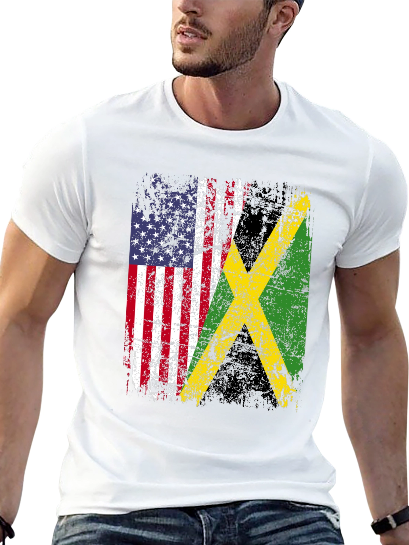 USA Jamaica Flag T-Shirt