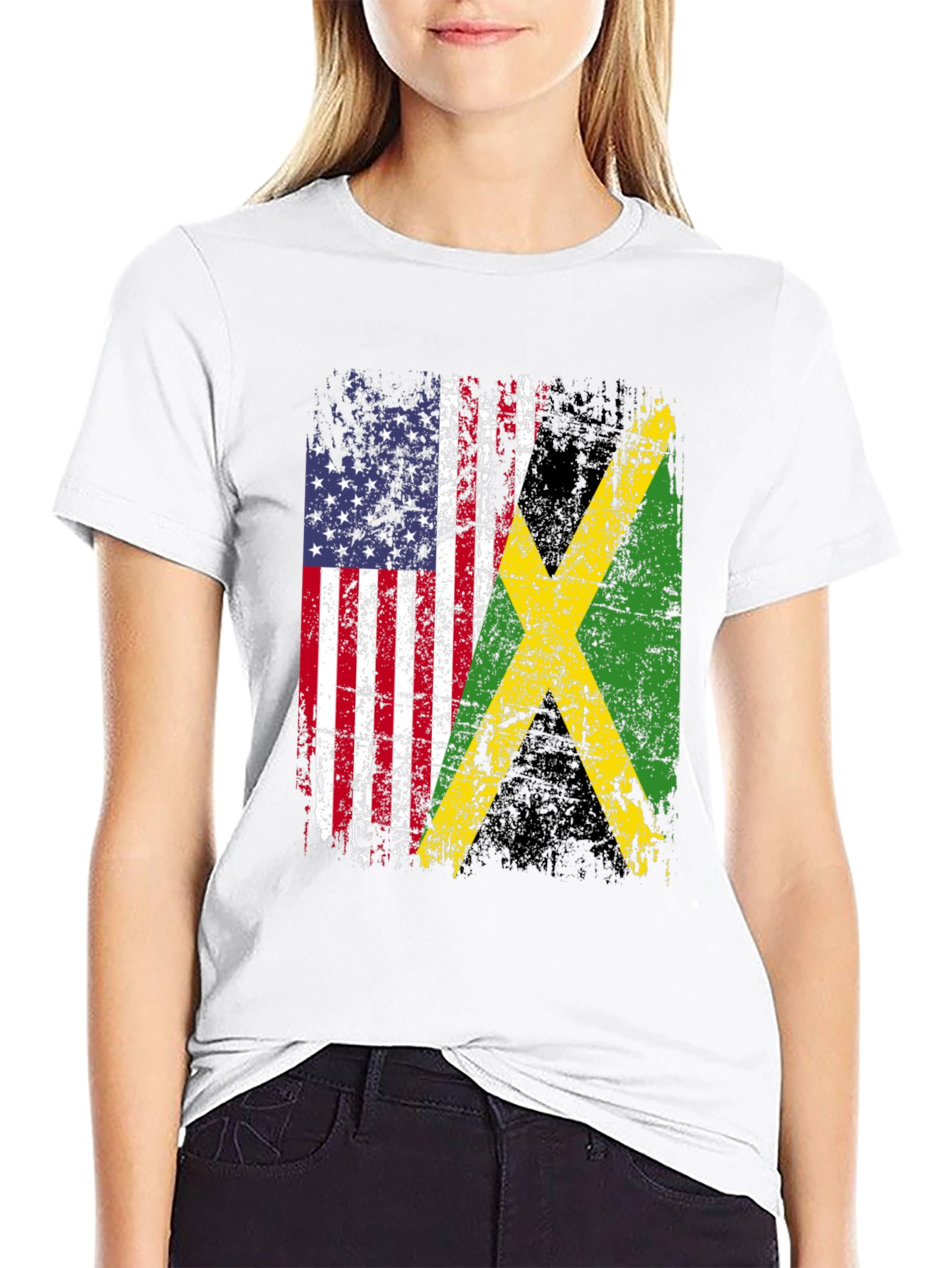 USA Jamaica Flag T-Shirt
