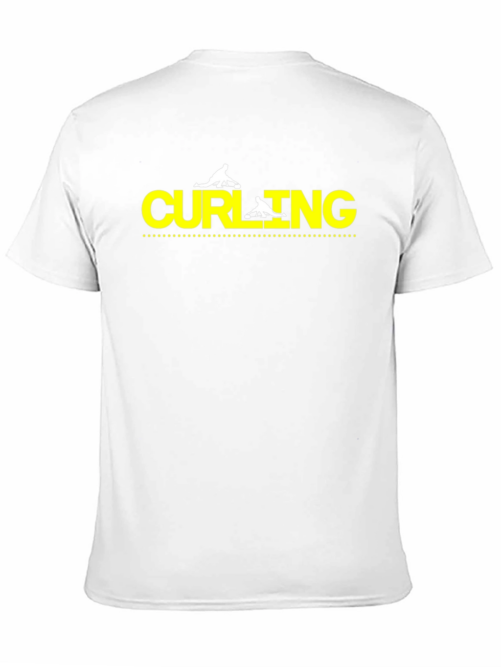 Curling Sport Black Graphic Tee