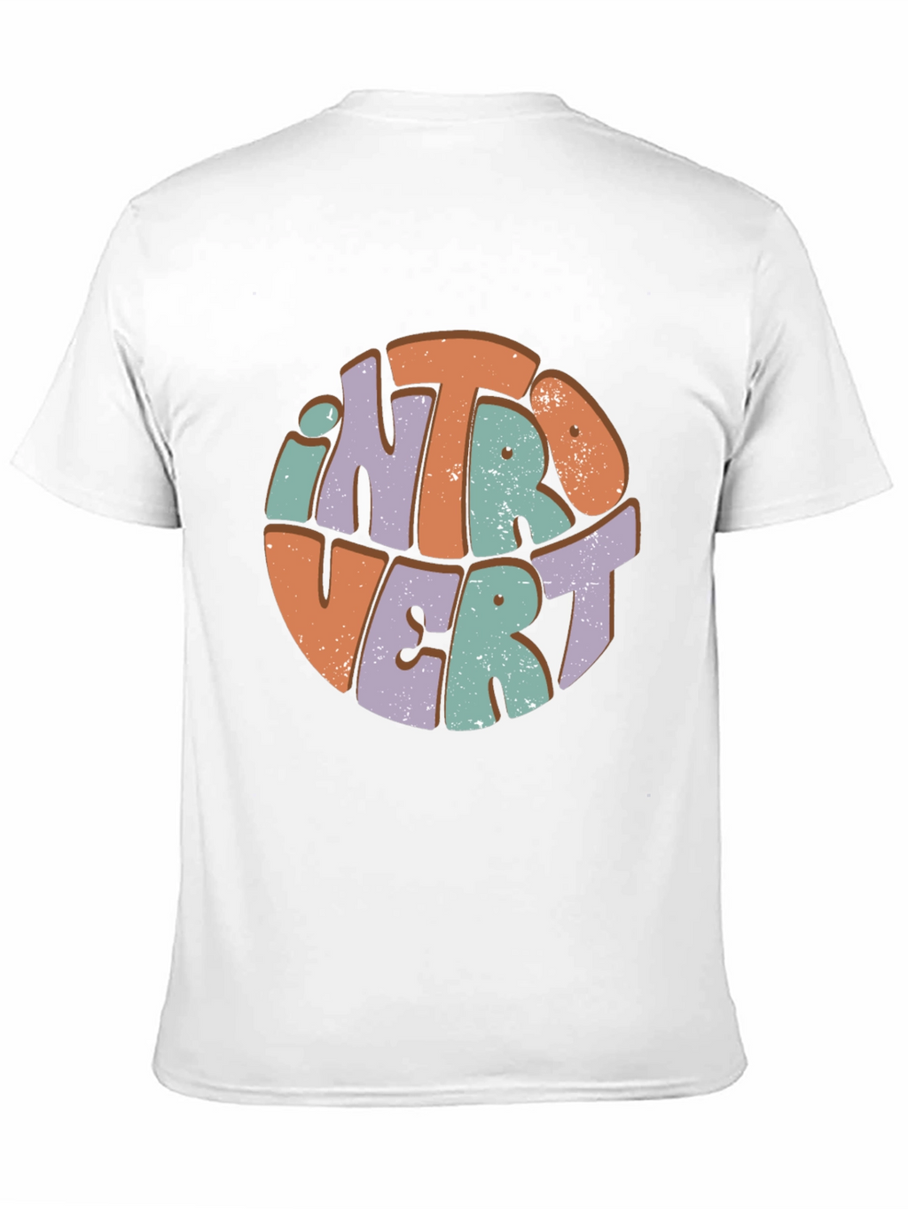 Retro Introvert Graphic Tee - Comfortable Cotton Blend