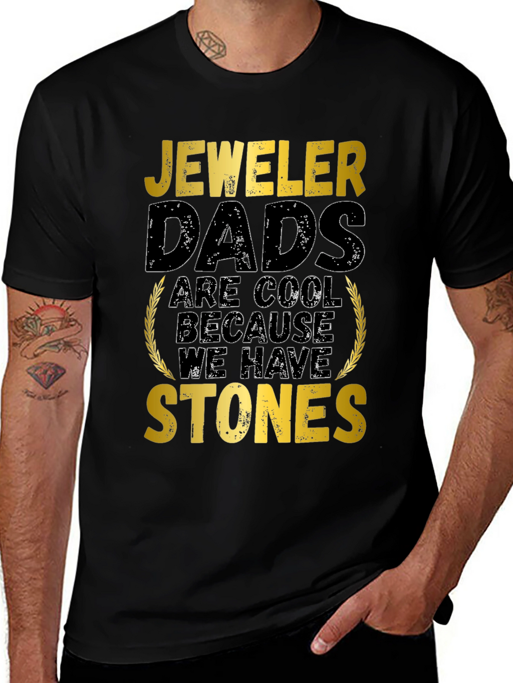 Jeweler Dad Graphic Tee - Cool Dads Have Stones!