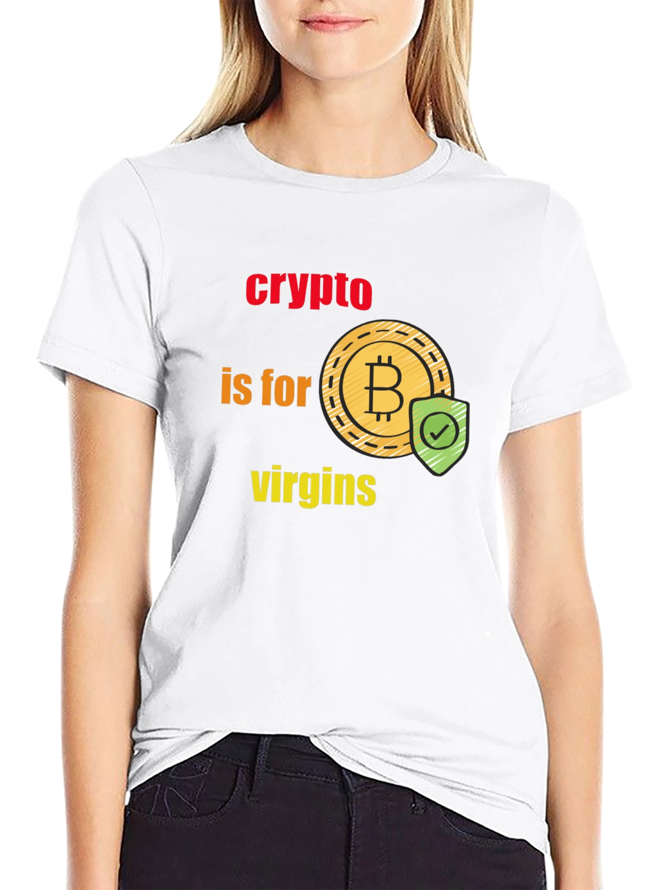 Crypto is for Virgins Graphic T-Shirt