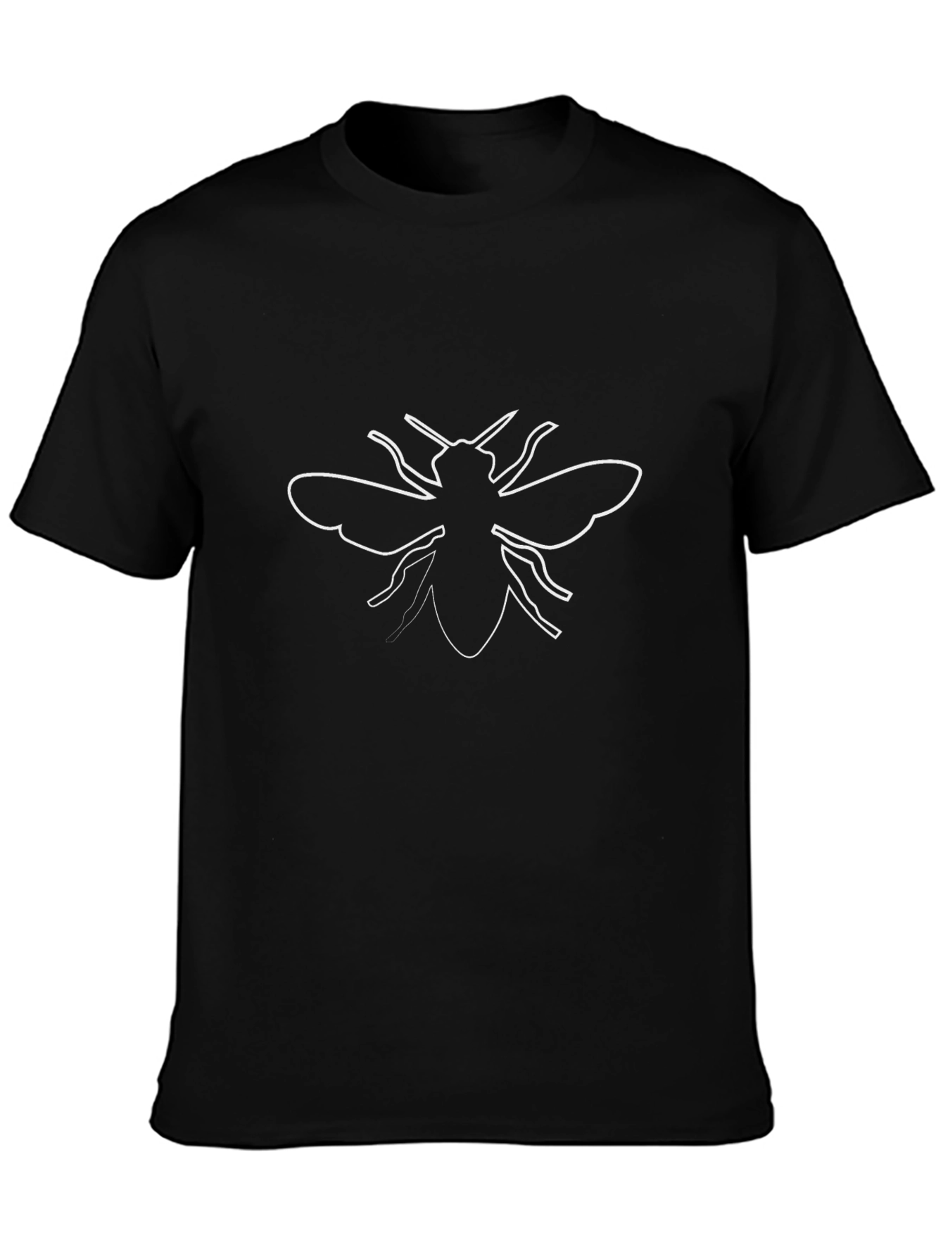 Black Bee Outline Graphic T-Shirt