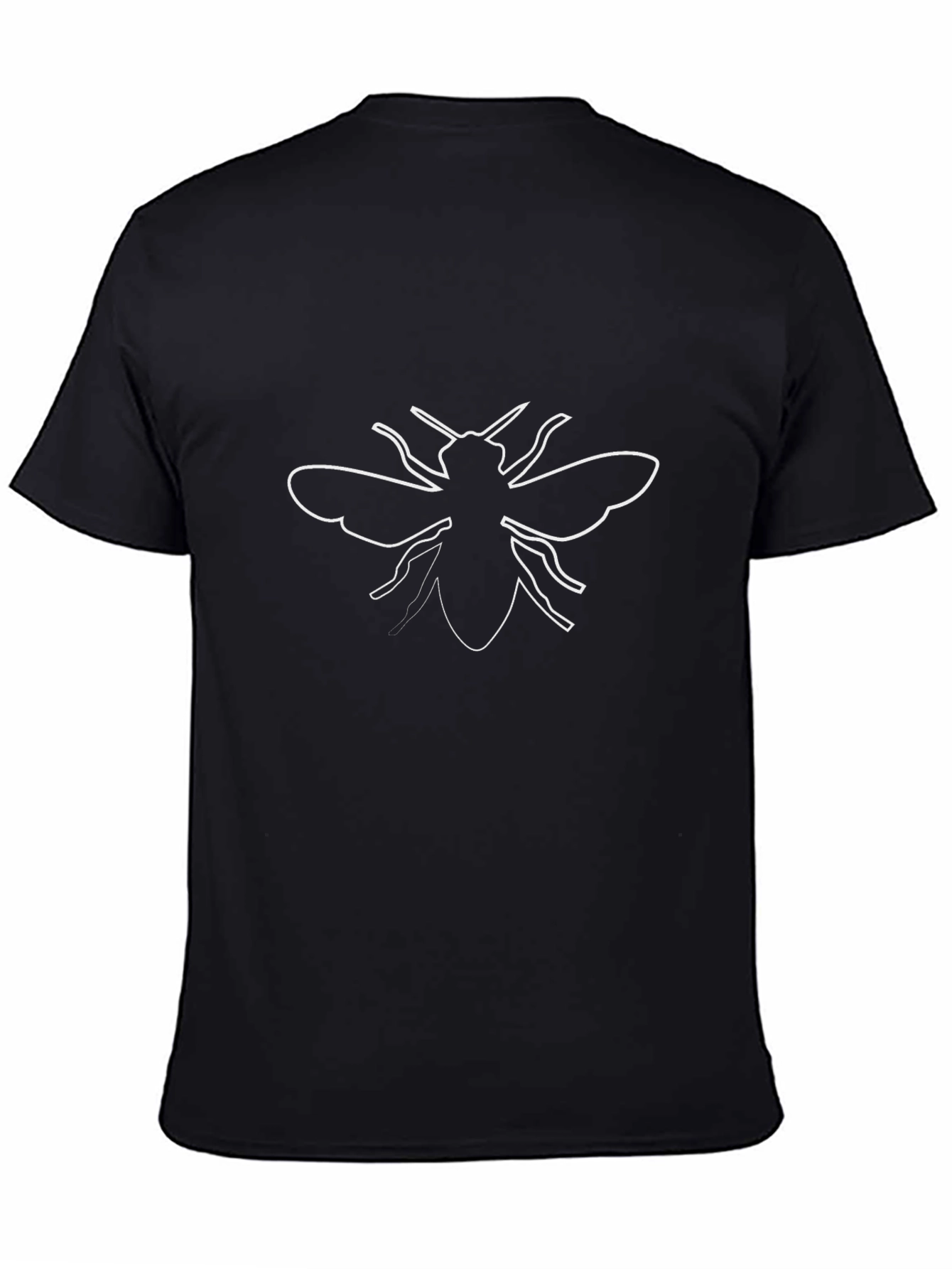 Black Bee Outline Graphic T-Shirt