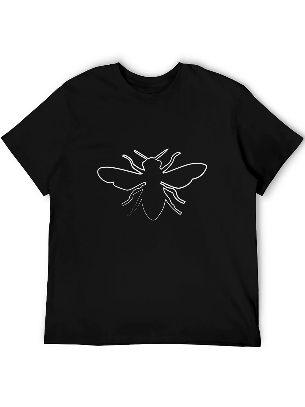 Black Bee Outline Graphic T-Shirt
